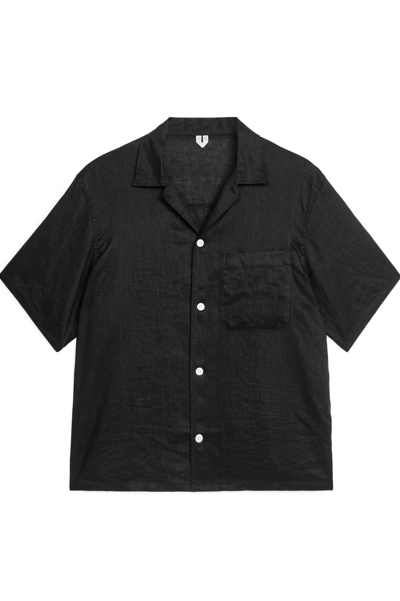 Linen Resort Shirt - Black/Beige/Dark Khaki Green - 2