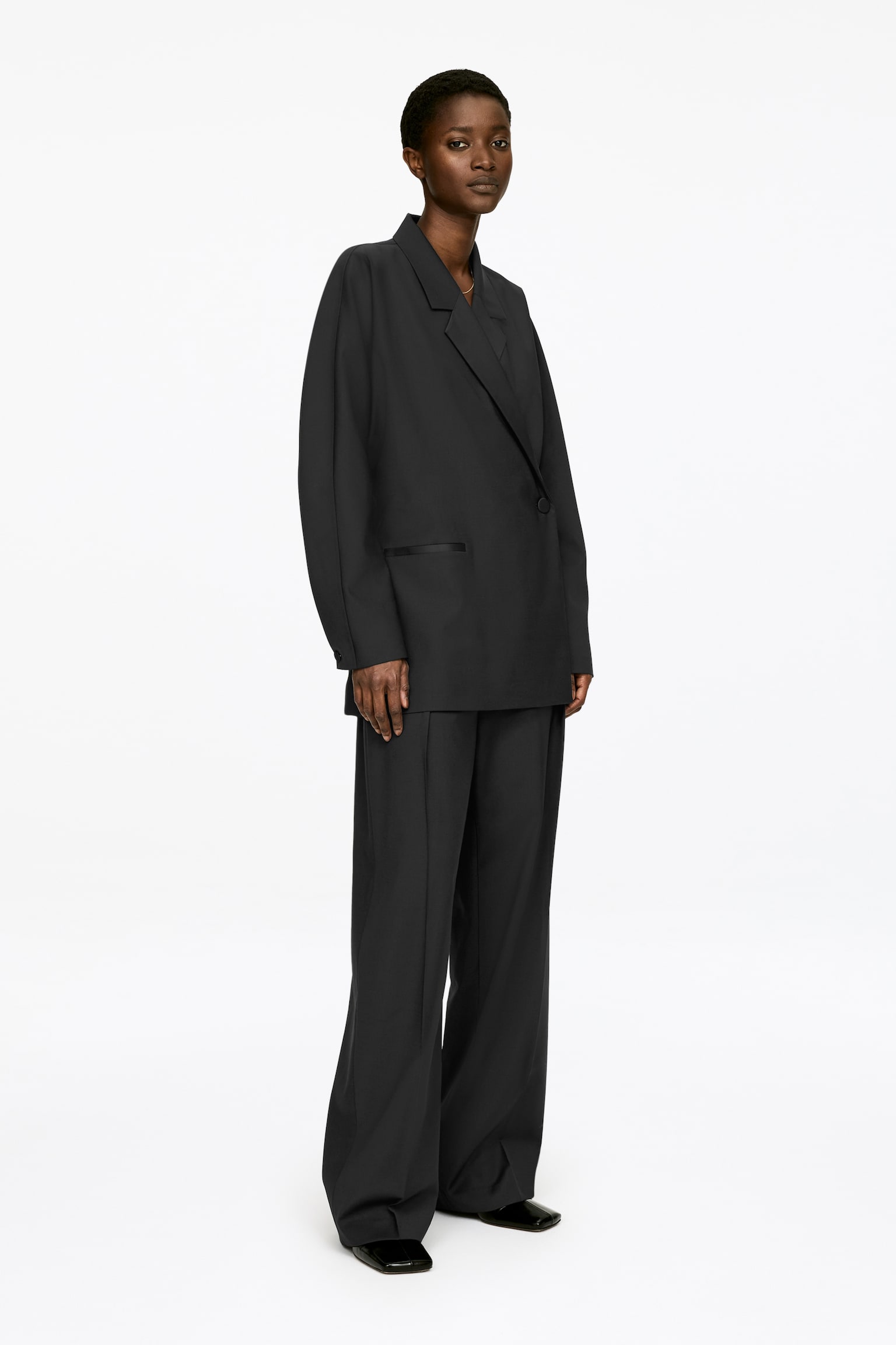 Smokingjacke - Schwarz - 5