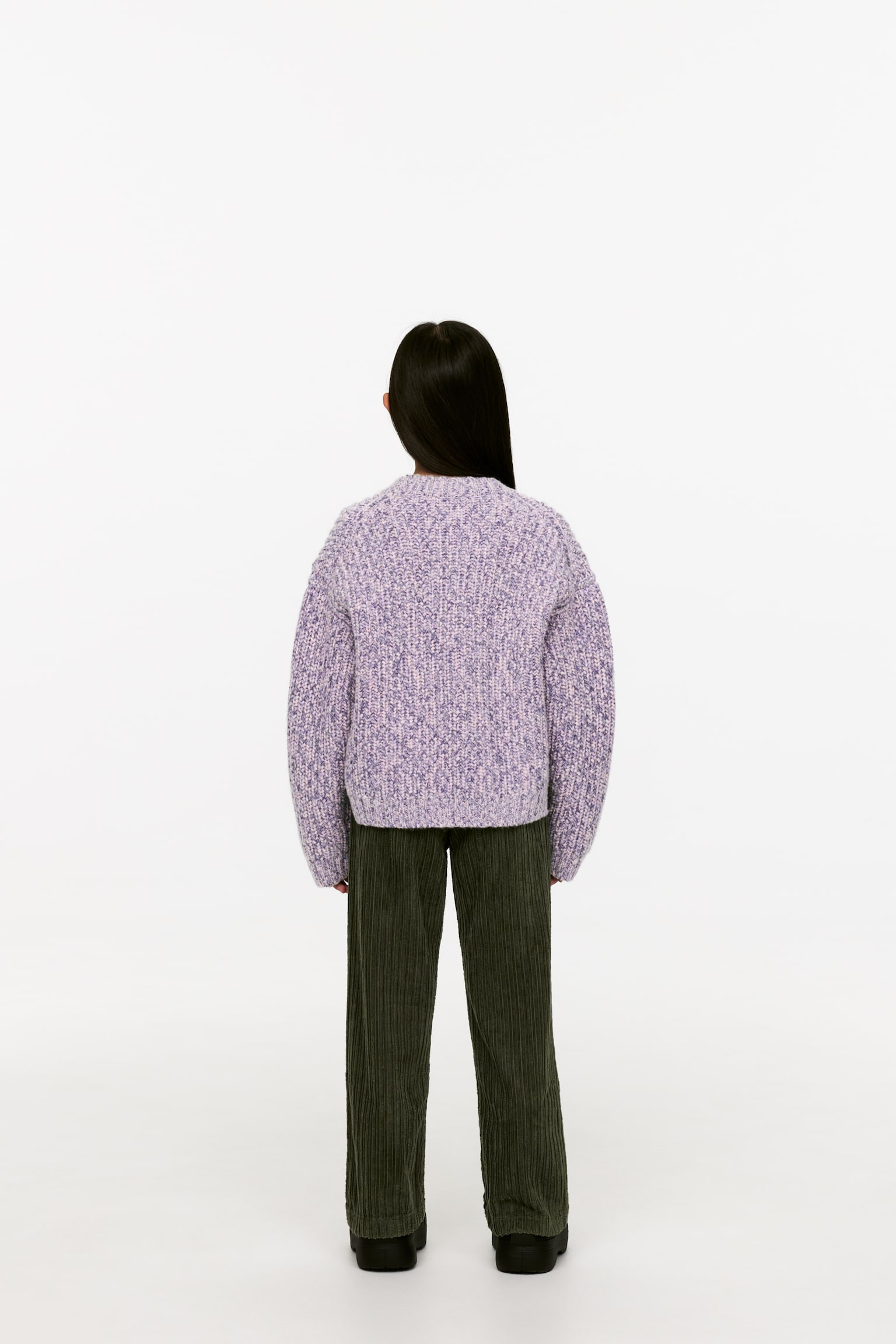 Space-Dyed Wool Jumper - Lilac - 6