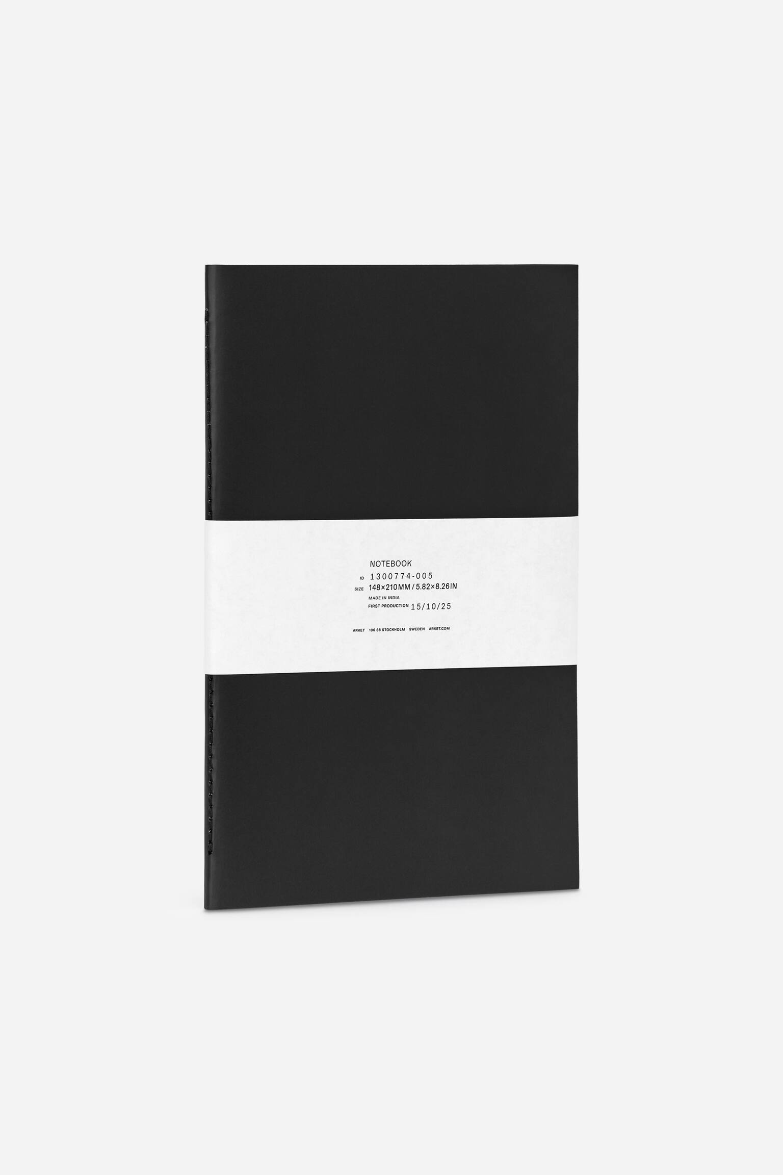 Quaderno in formato A5 - Nero/Nero/Bianco/Rosso/Blu