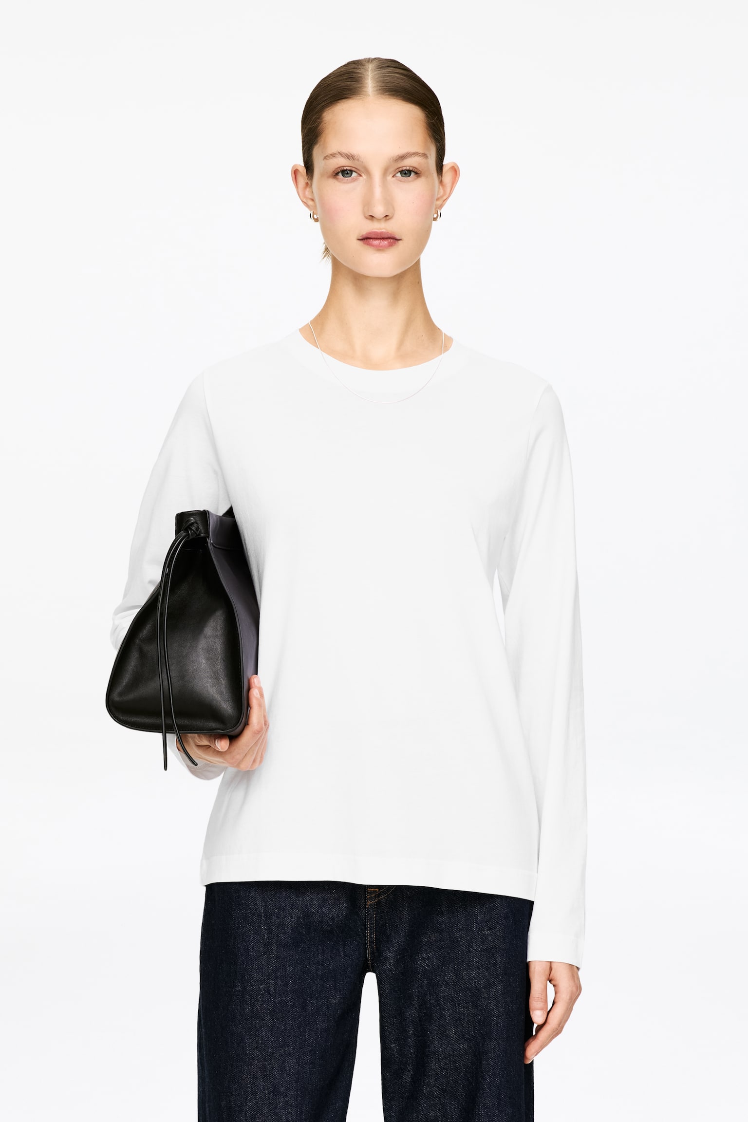 IRIS Signature Long-Sleeve T-Shirt - Wit/Zwart/grijs/Gebroken wit/Bruin/Felblauw/wit/Offwhite/zwart/Gebroken wit/roestbruin/Roze - 1