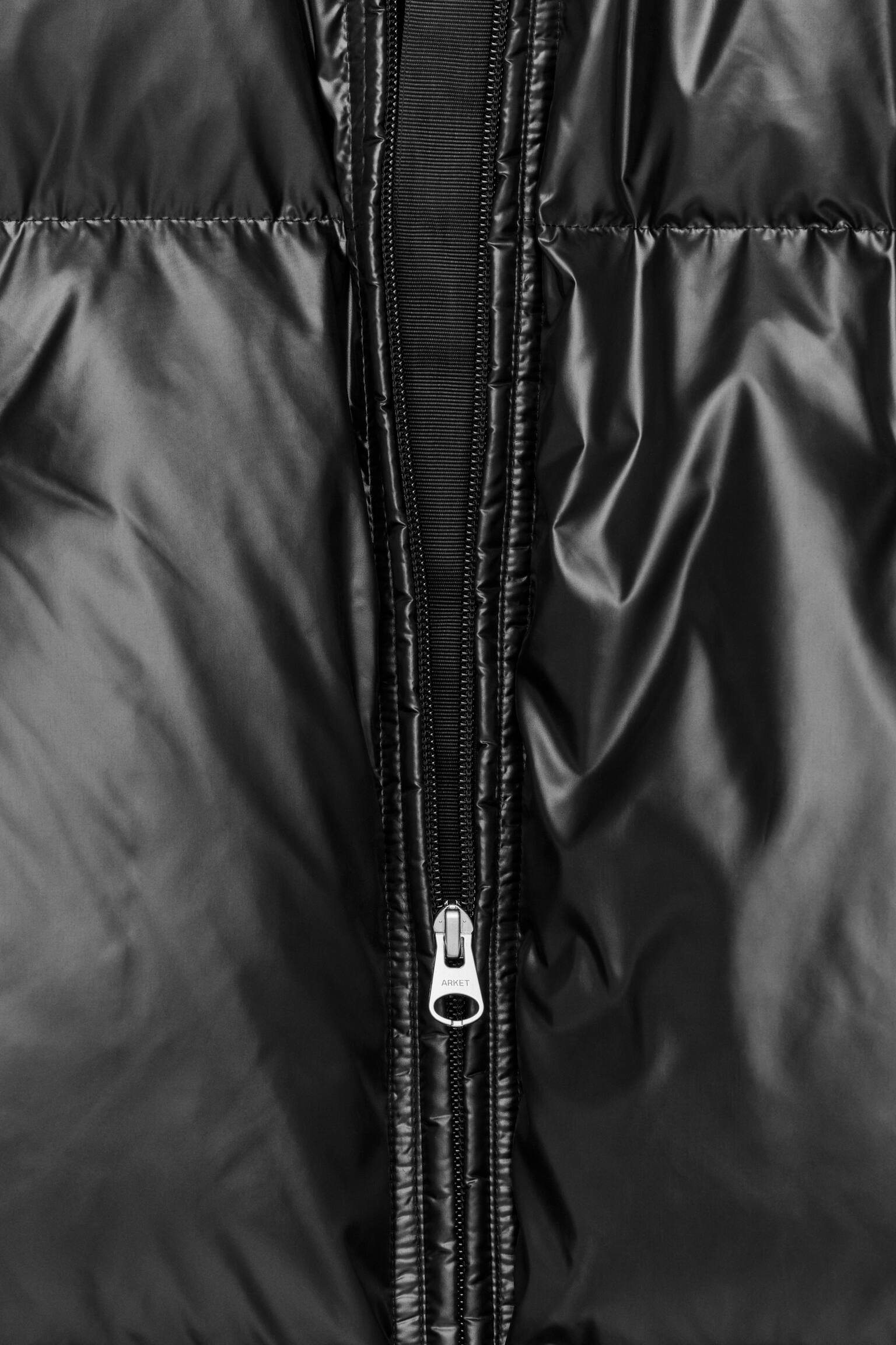 Upcycled Down-pufferjack - Zwart - 5