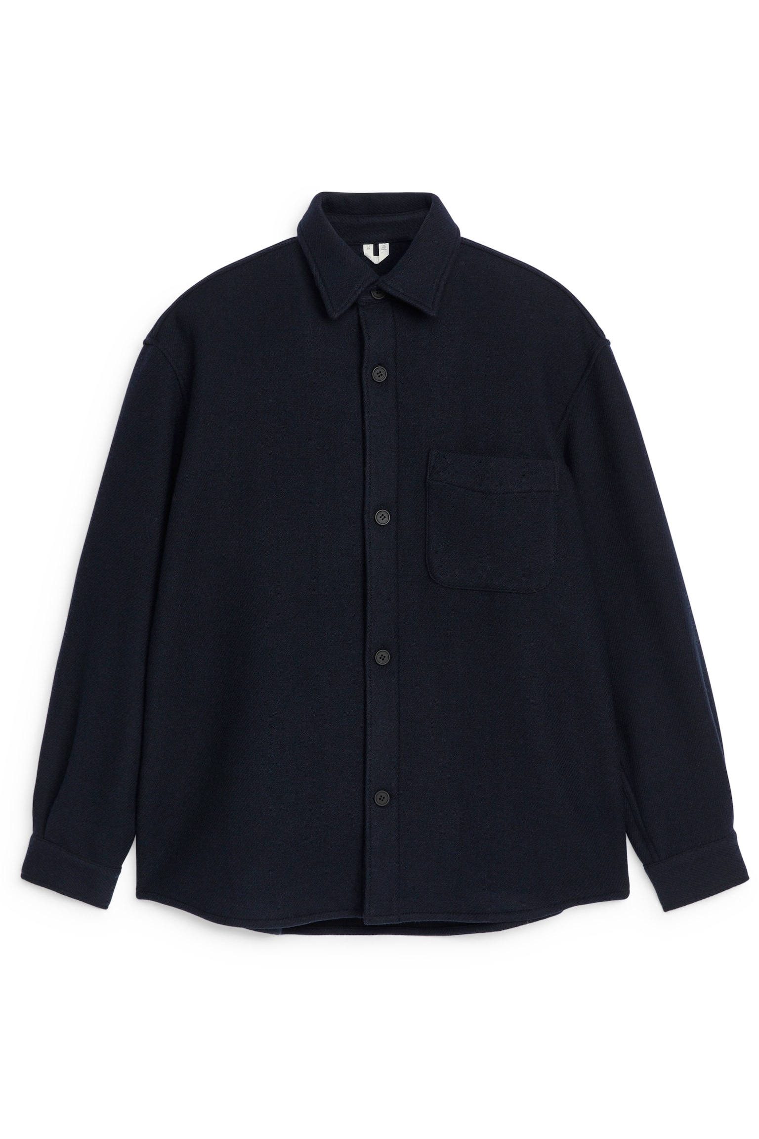 Wool-Blend Shirt - Dark Blue