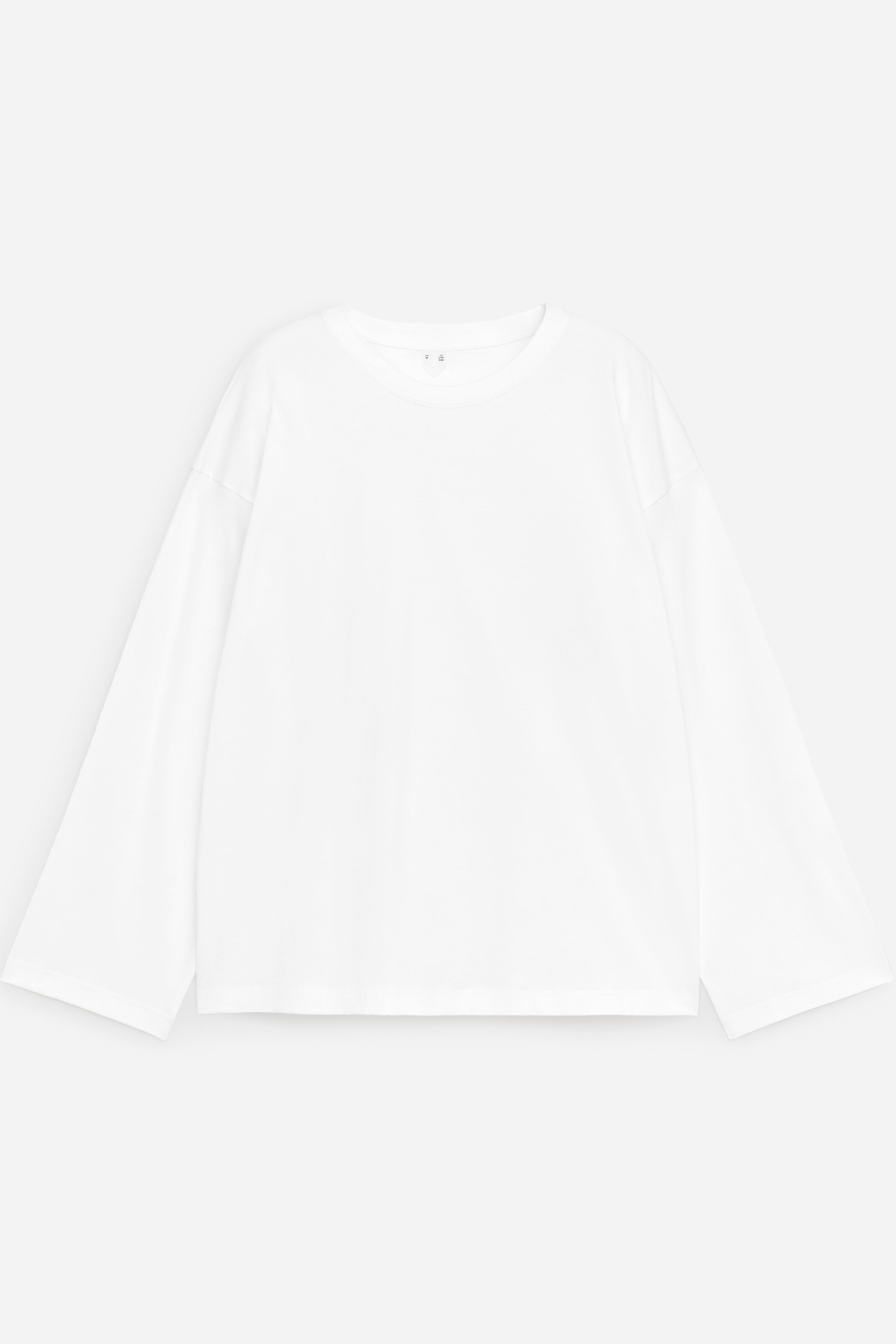 T-shirt à manches longues oversize - Blanc/Noir/Blanc/Multicolore/Turquoise