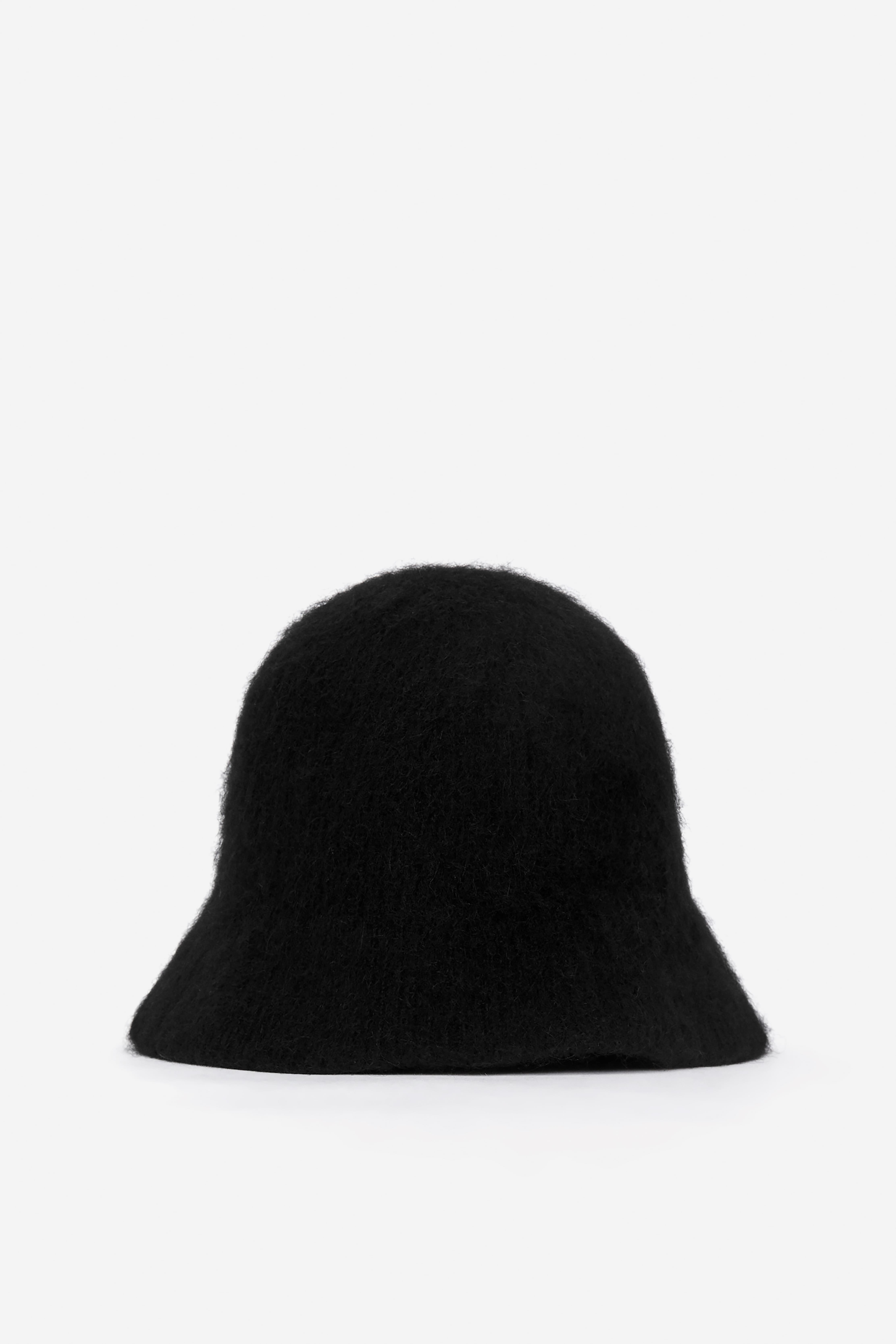 Chapeau en mélange de laine et d'alpaga - Noir