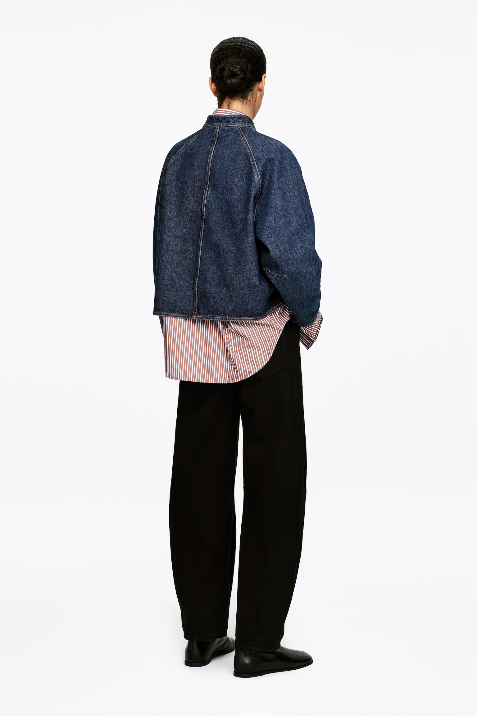 Overshirt i denim - Mörkblå - 6