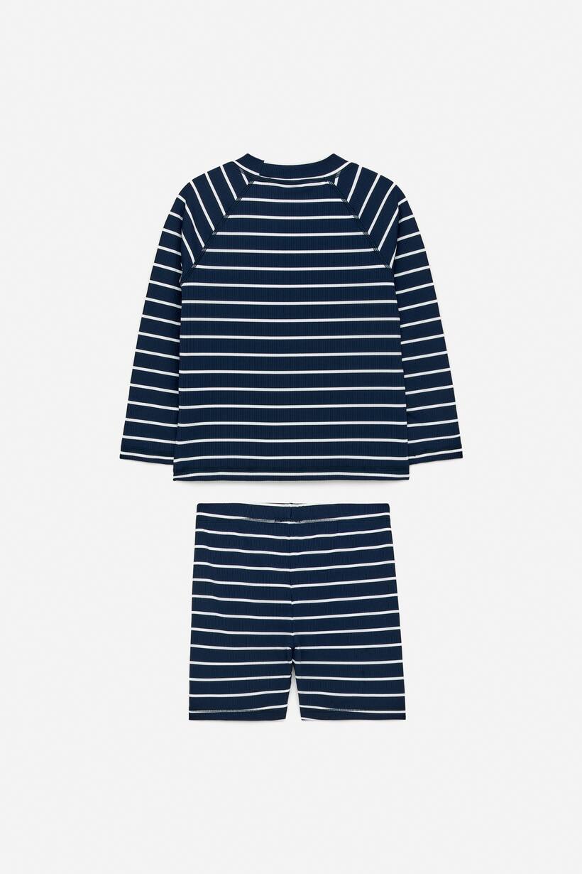 Maglia Anti UV Bambino Con Cappuccio UPF50+ - Maniche Lunghe, Asciugatura Rapida, Per Nuoto - Foto 3