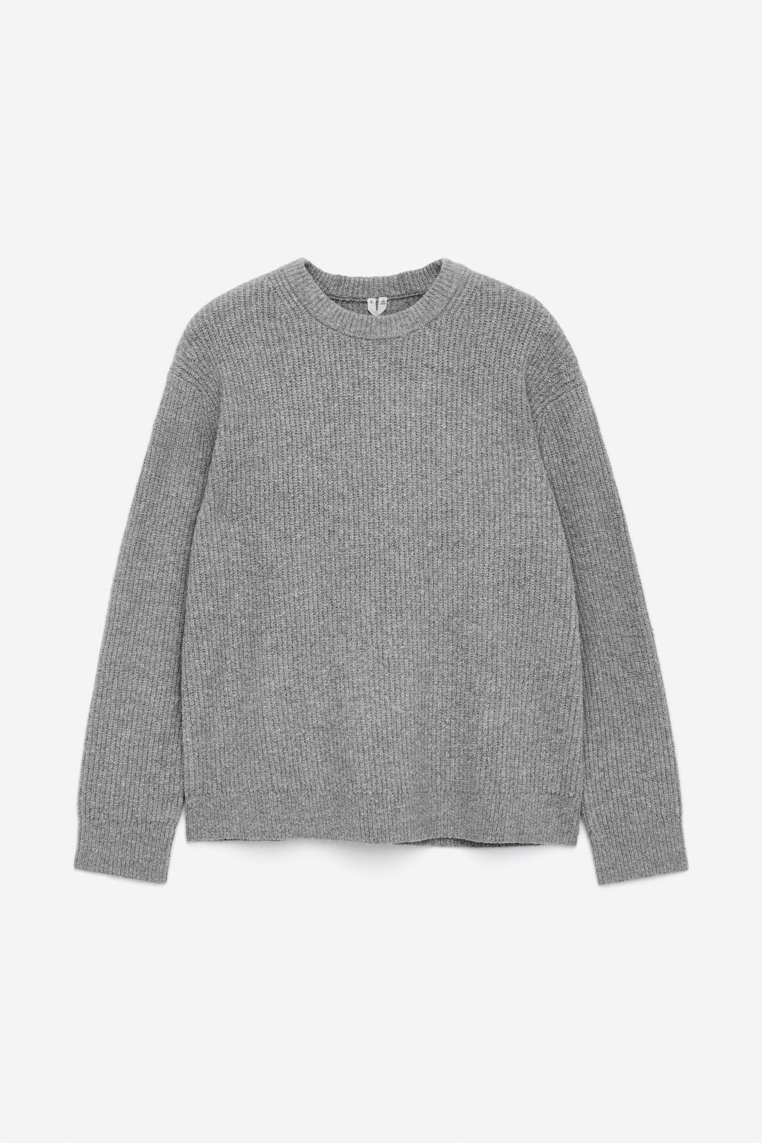 Maglione in misto cotone - Grigio mélange - 1