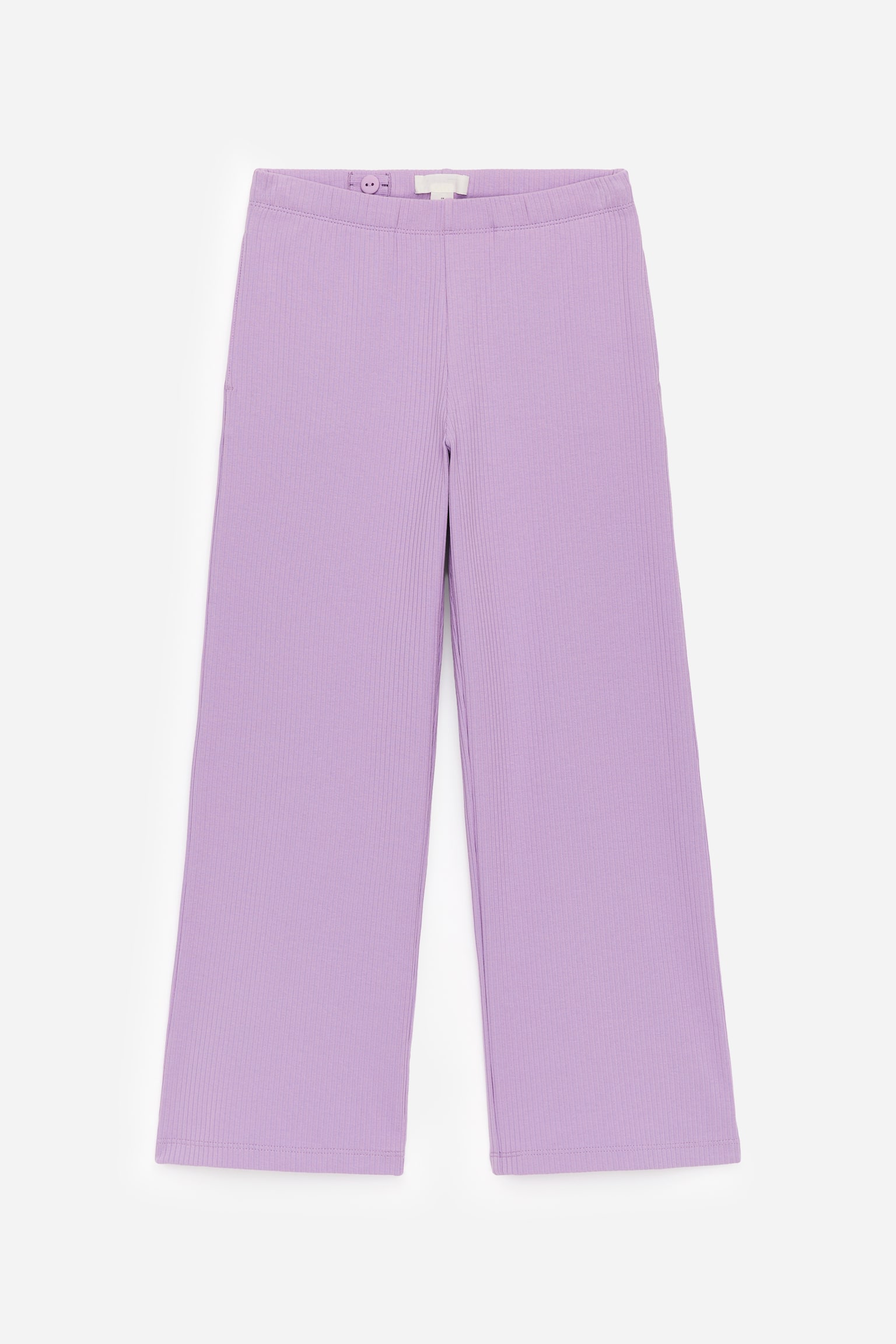 Gerippte Baumwollhose - Lila - 1