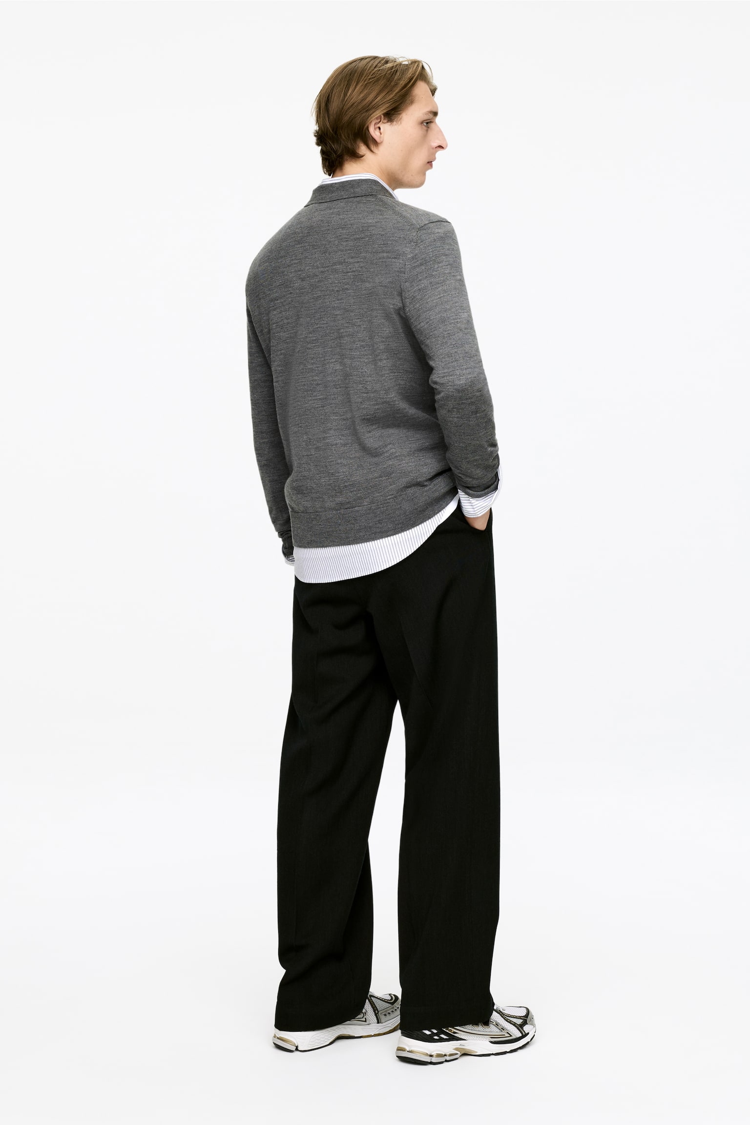 Polotrui van merinoswol - Grijs gemêleerd/Lichtblauw/Donkerblauw/Donkergroen/Donkerbruin - 4