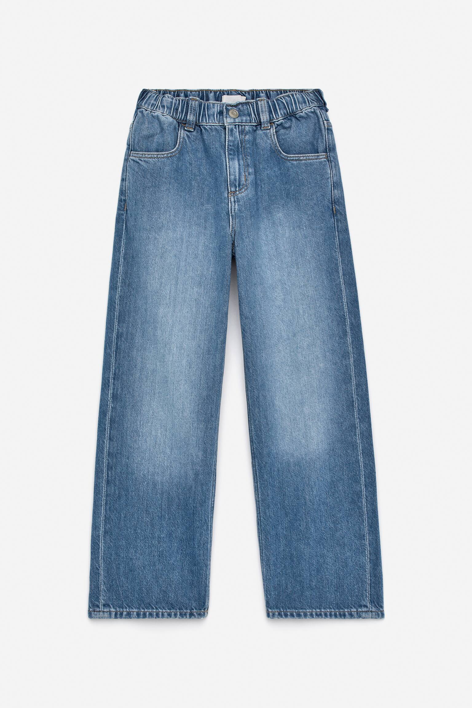 Pull-On Denim Trousers - Light Blue/Black/Light Blue/Mid Blue/Blue - 1