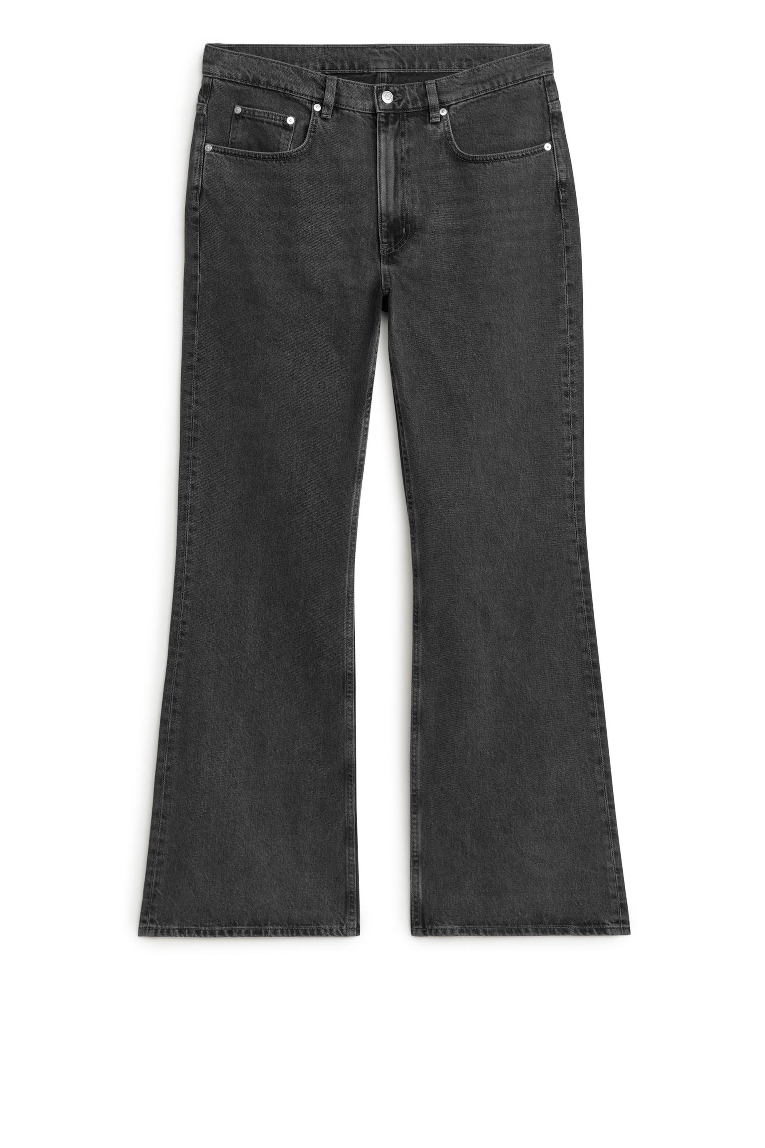 REED Relaxed Flared Jeans - Vintage Black - 1