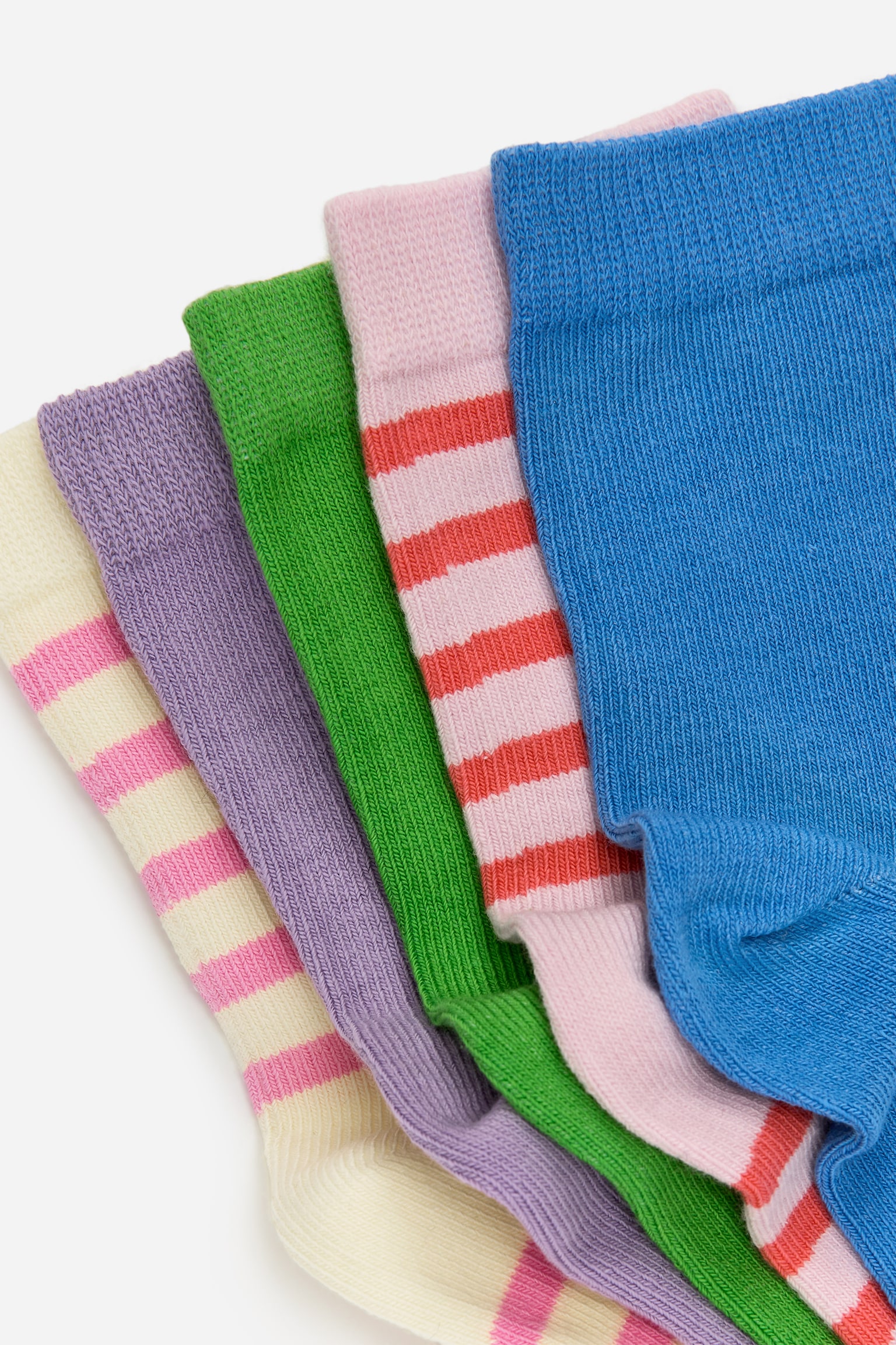 Bomullsstrumpor, 5-pack - Lila/flerfärgad/Rosa/röd/syrenlila/Mullvad/off-white/Flermix/Flerfärgade/hjärtan/Mörkblå/Beige/Blå/grön/Blå/grön/off-white - 2