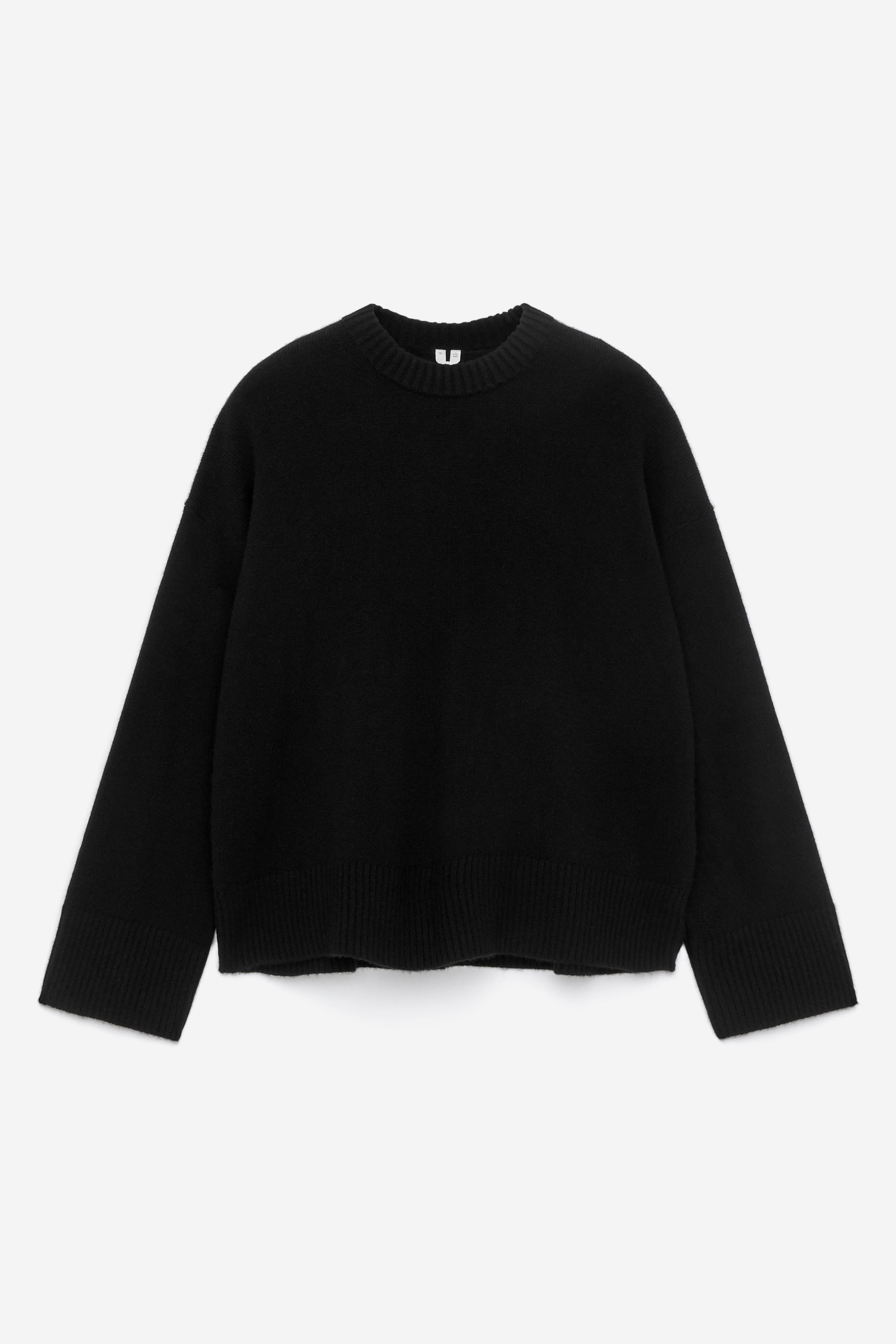 Maglione oversize in puro cashmere​ - Nero/Bordeaux