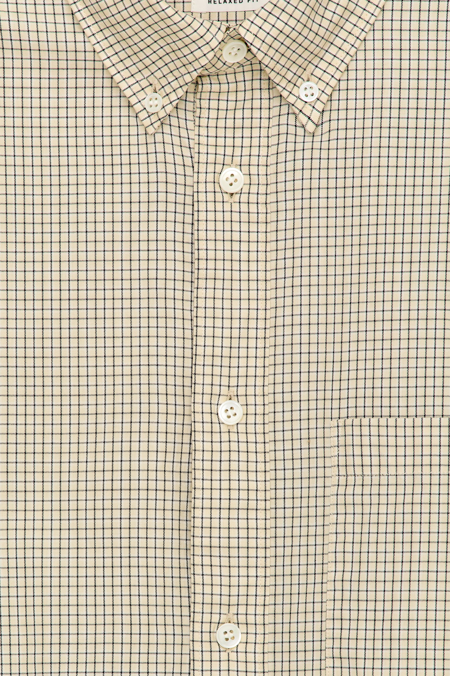 Риза с фино тъкане - Жълто/Blue - 6