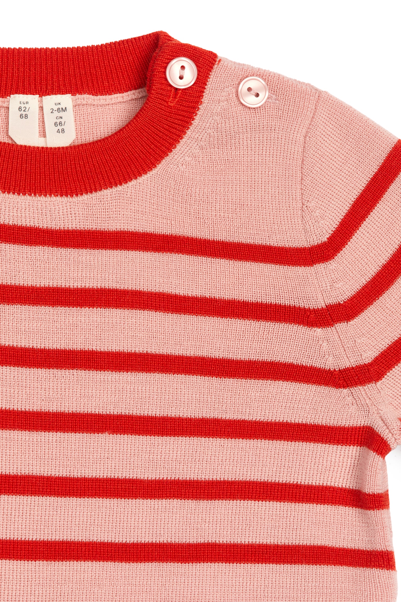 Wool Jumper - Pink/Red/Dark Blue/Off White - 2