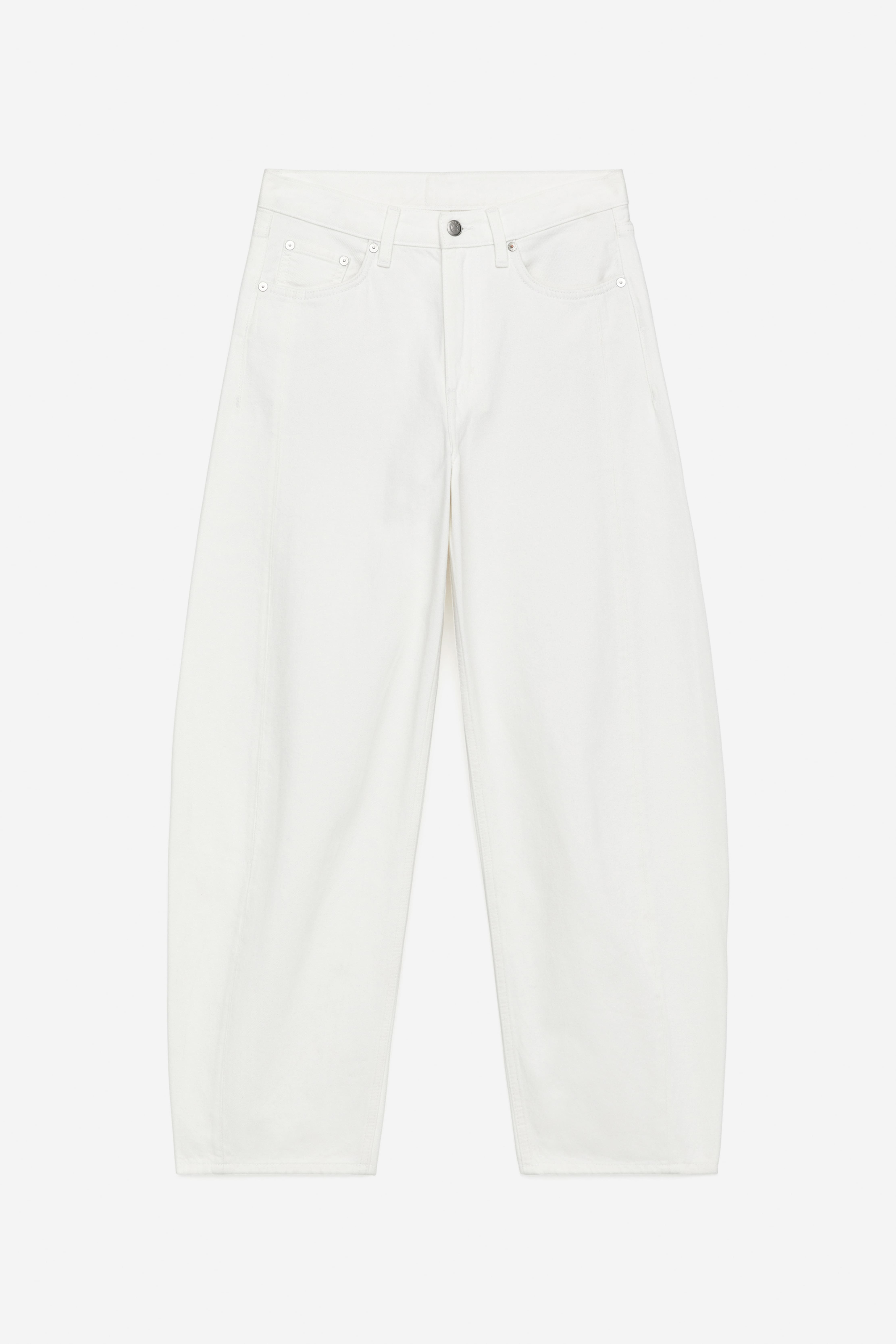 BLOOM Barrel Jeans - Weiß/Schwarz/Mittelblau/Blau/Schwarz