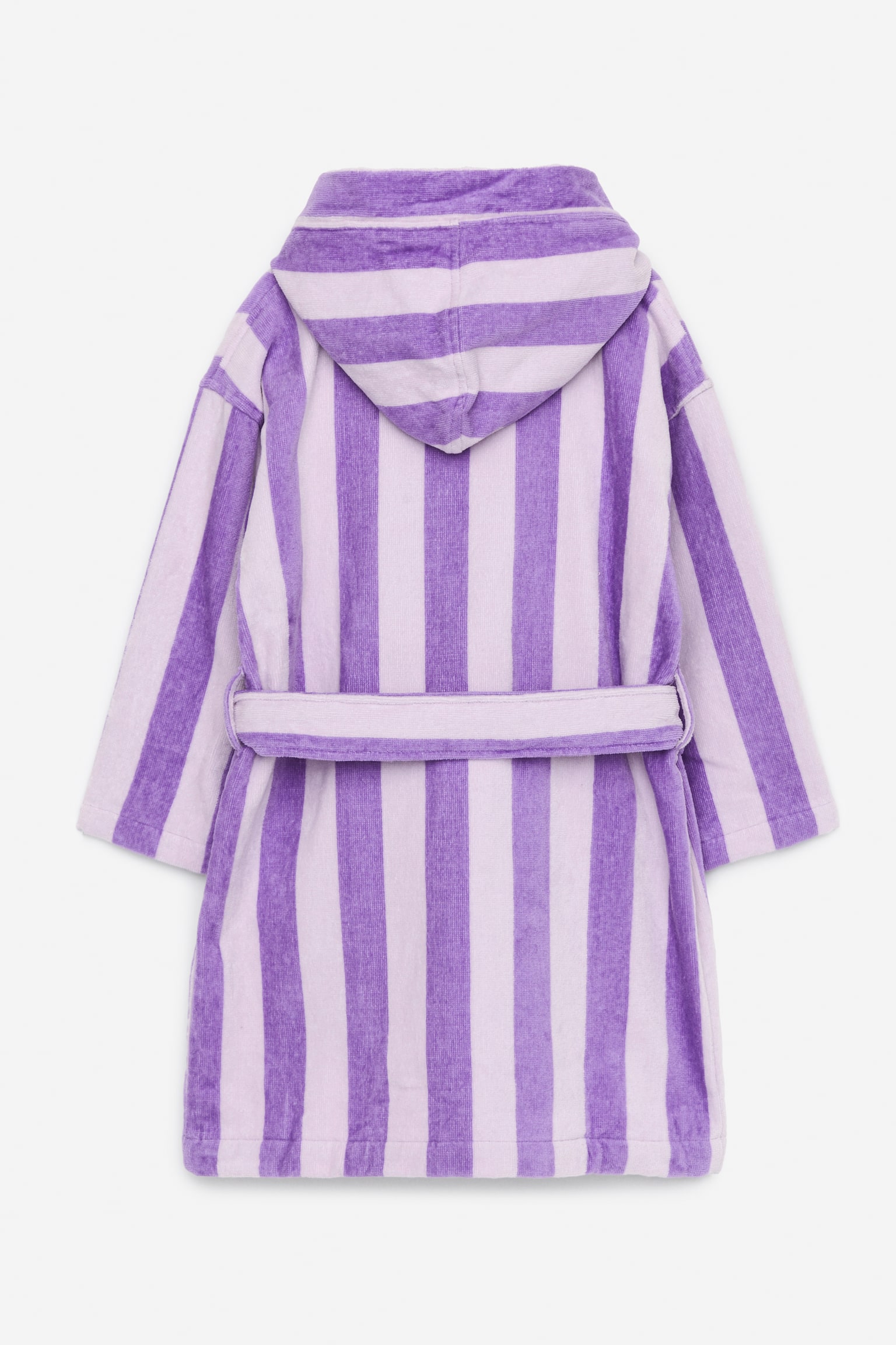 Cotton Terry Bathrobe - Lilac/Blue - 2