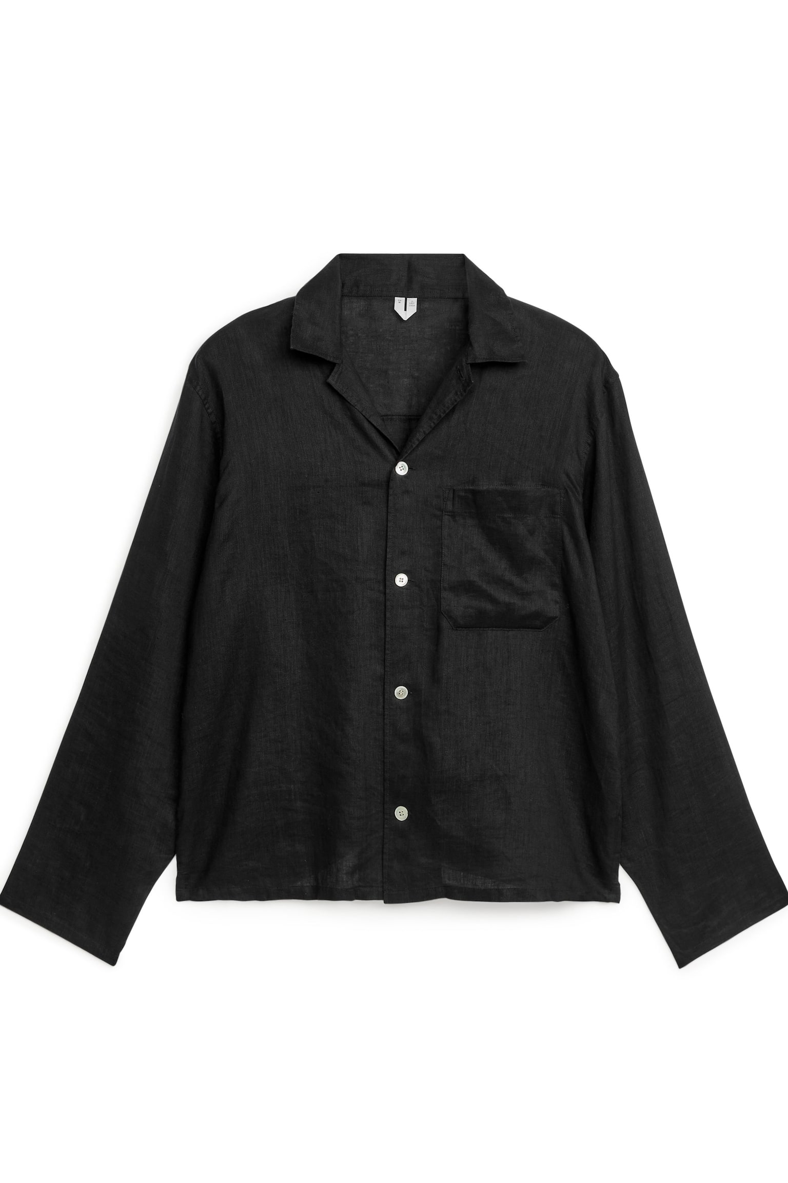 Linen Shirt - Black/Beige - 3