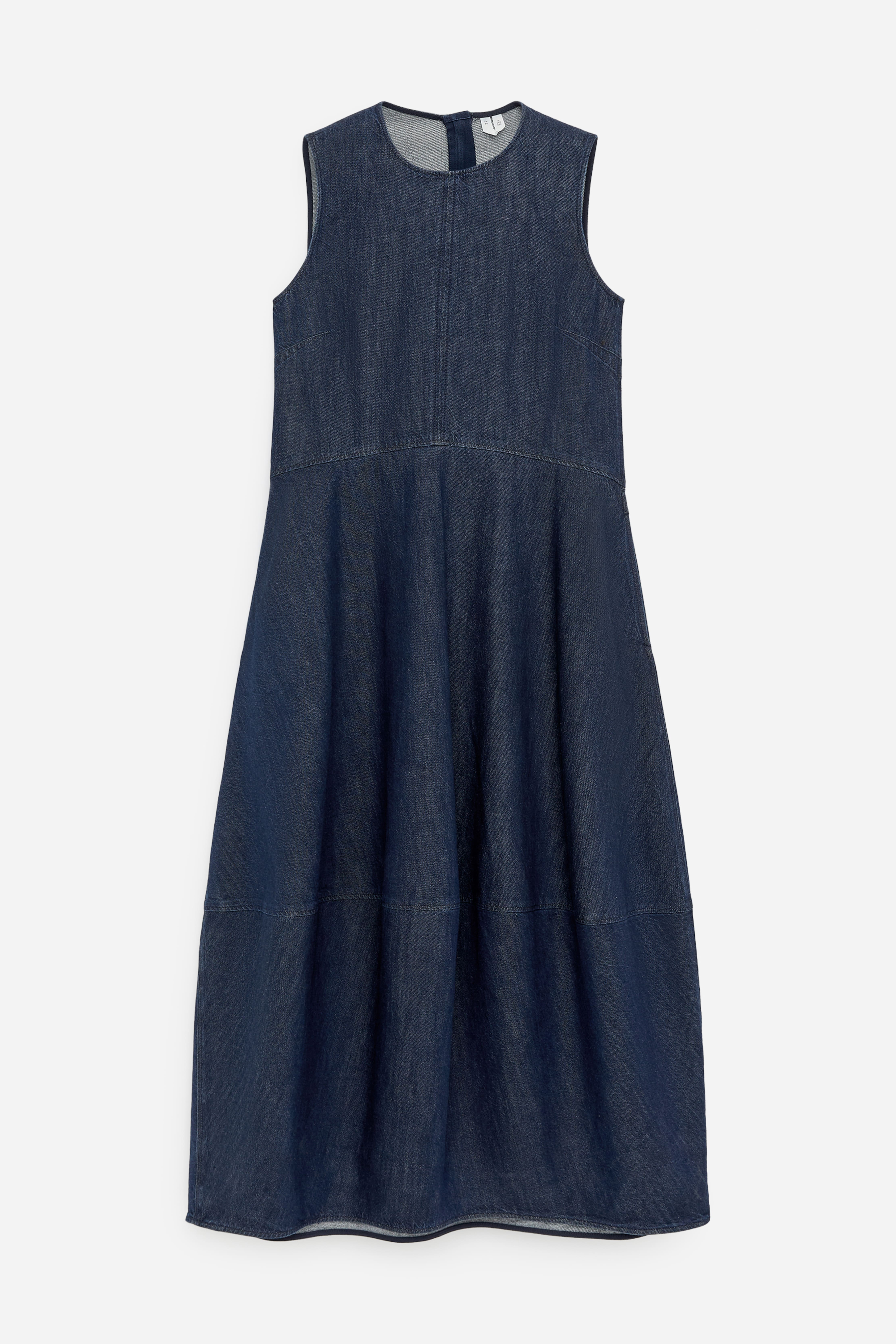 Barrel Denim Dress - Dark Blue