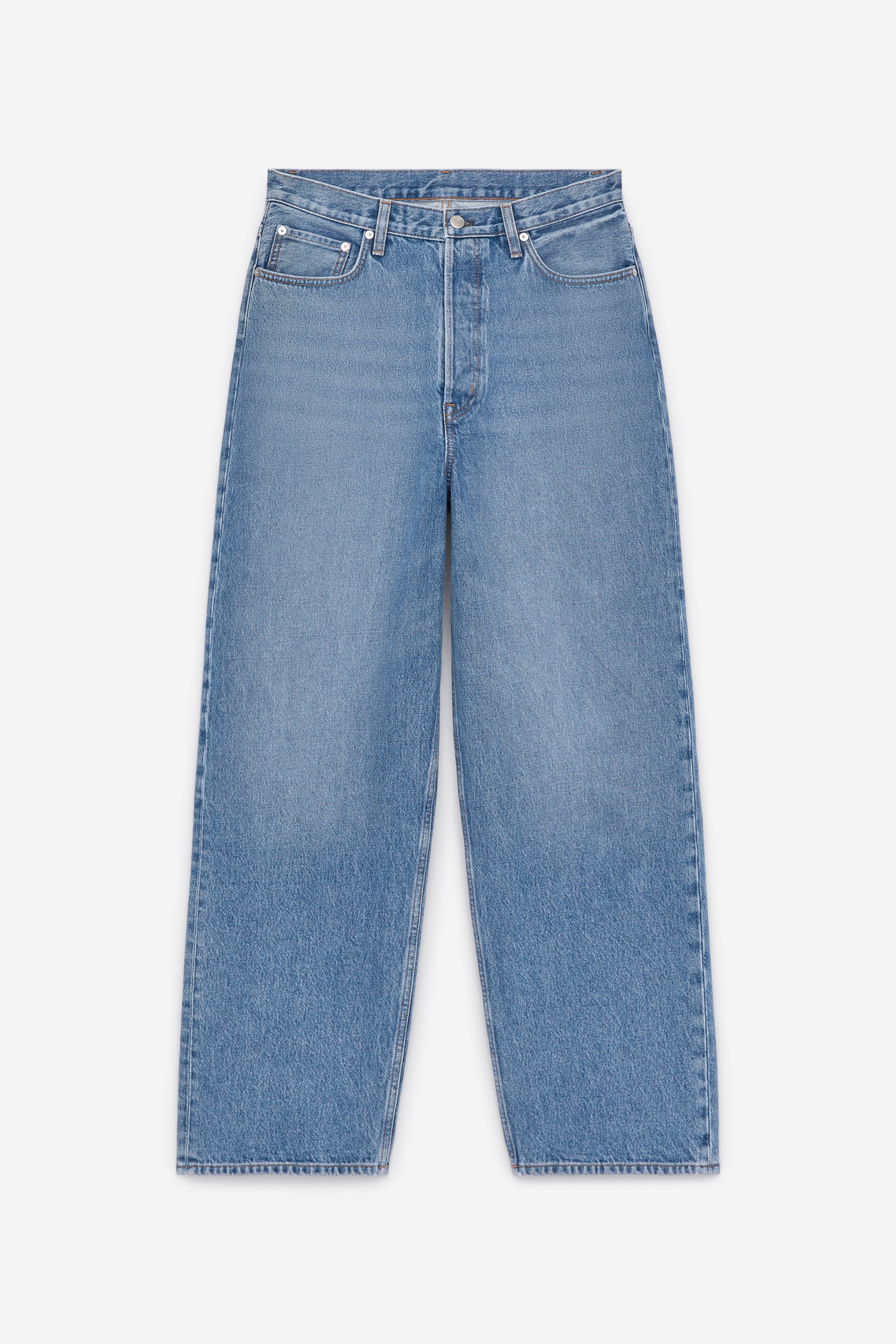AMBER Barrel Jeans - Blau/Blau