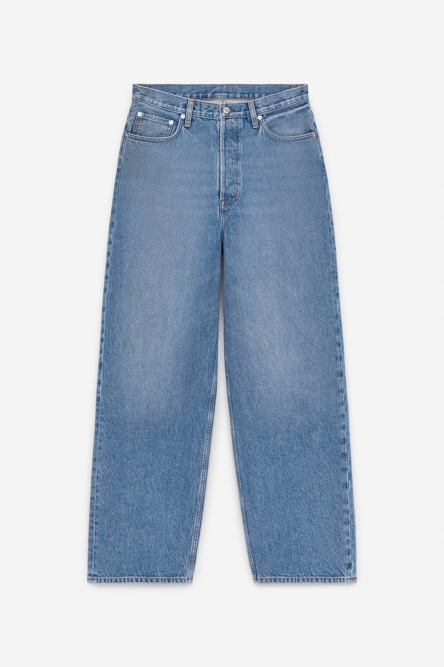 AMBER barrel jeans met ronde pijpen - Blauw/Blauw - 2