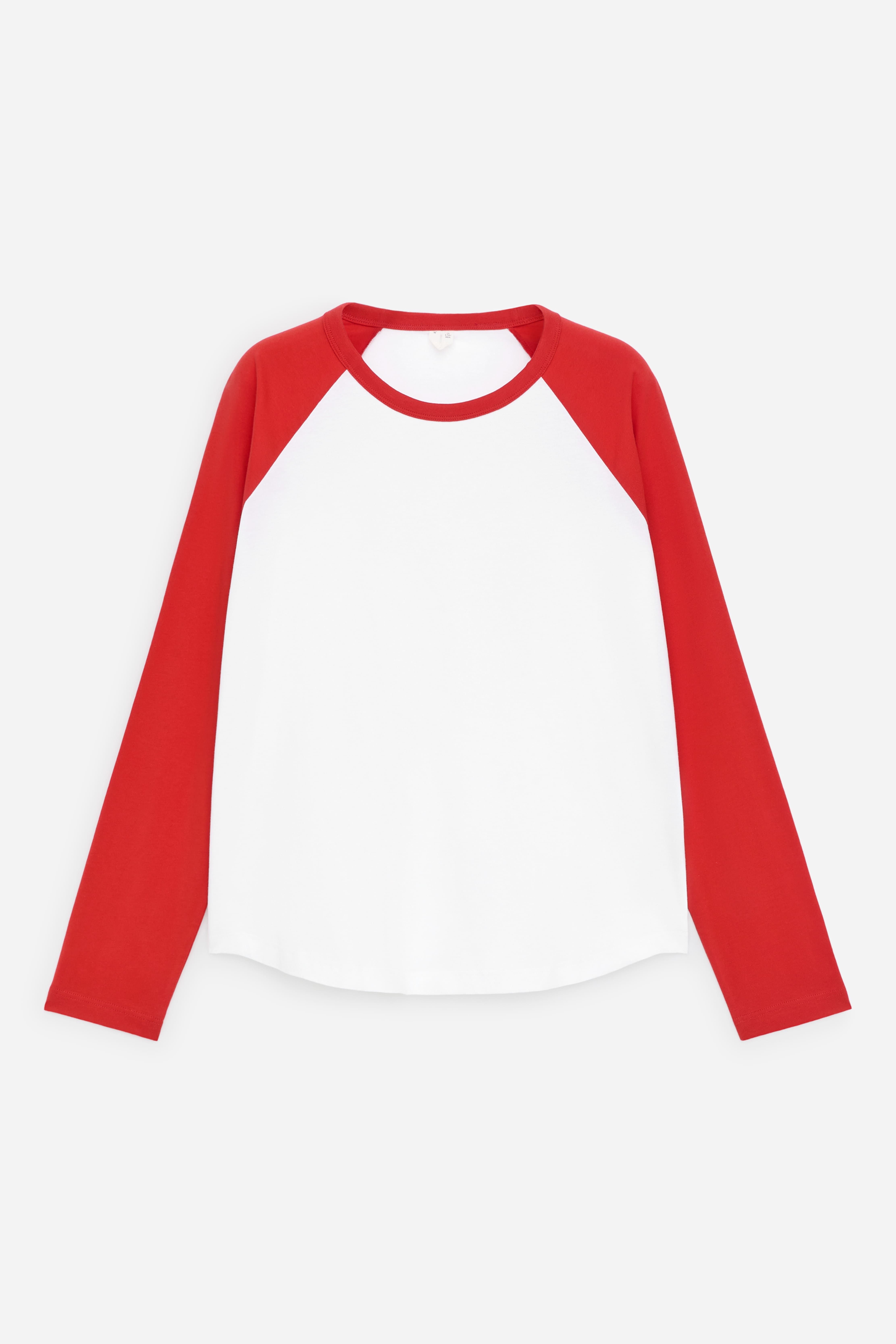 T-shirt a maniche lunghe - Bianco/Rosso/Bianco/Grigio