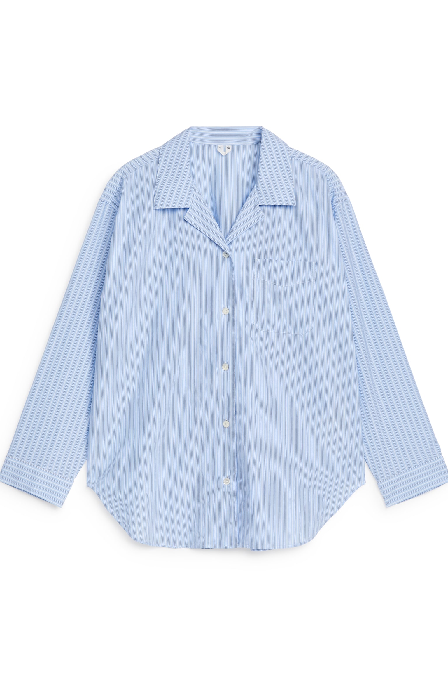 Cotton Pyjama Shirt - Blue/Striped - 2