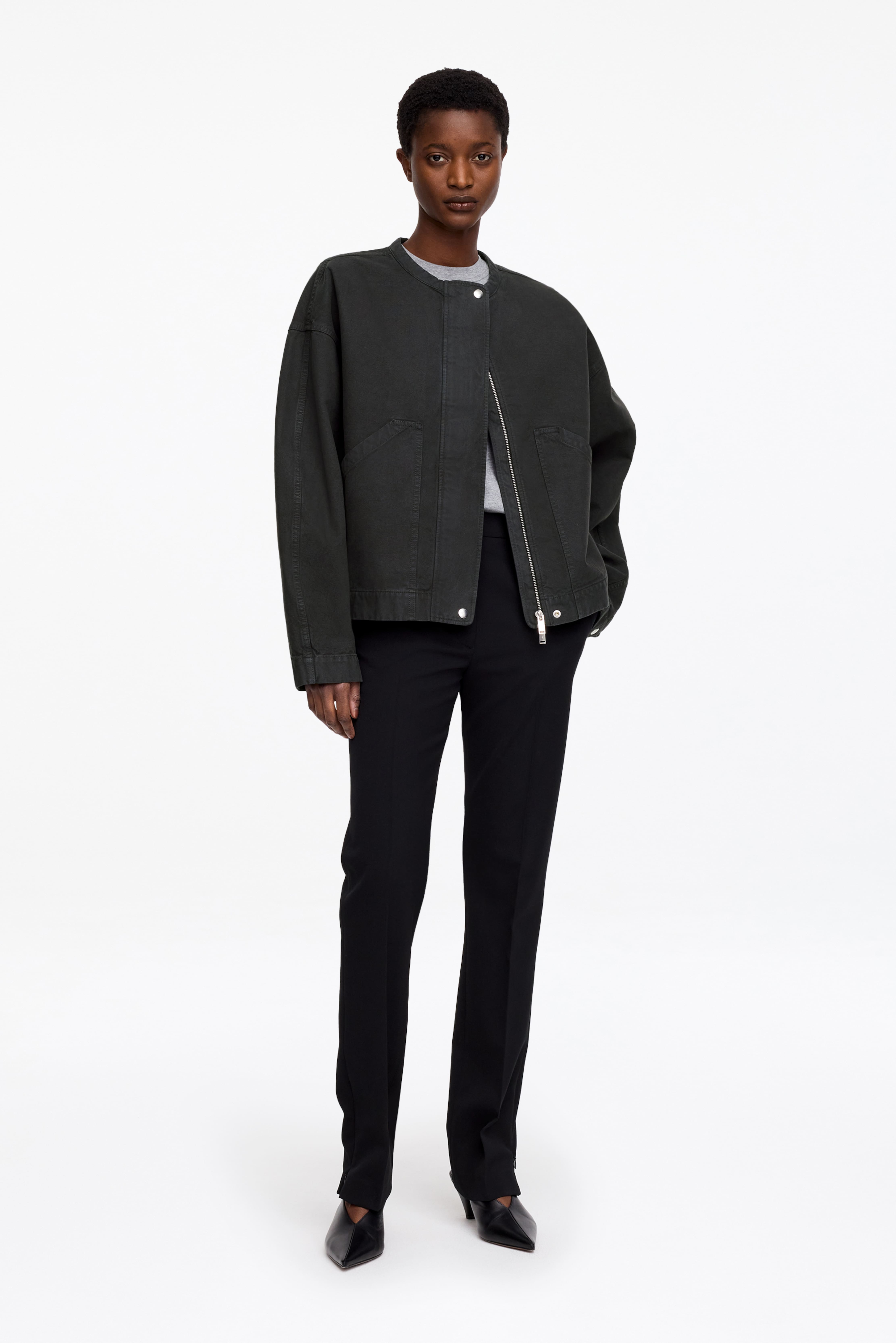 Giacca in cotone - Nero lavato