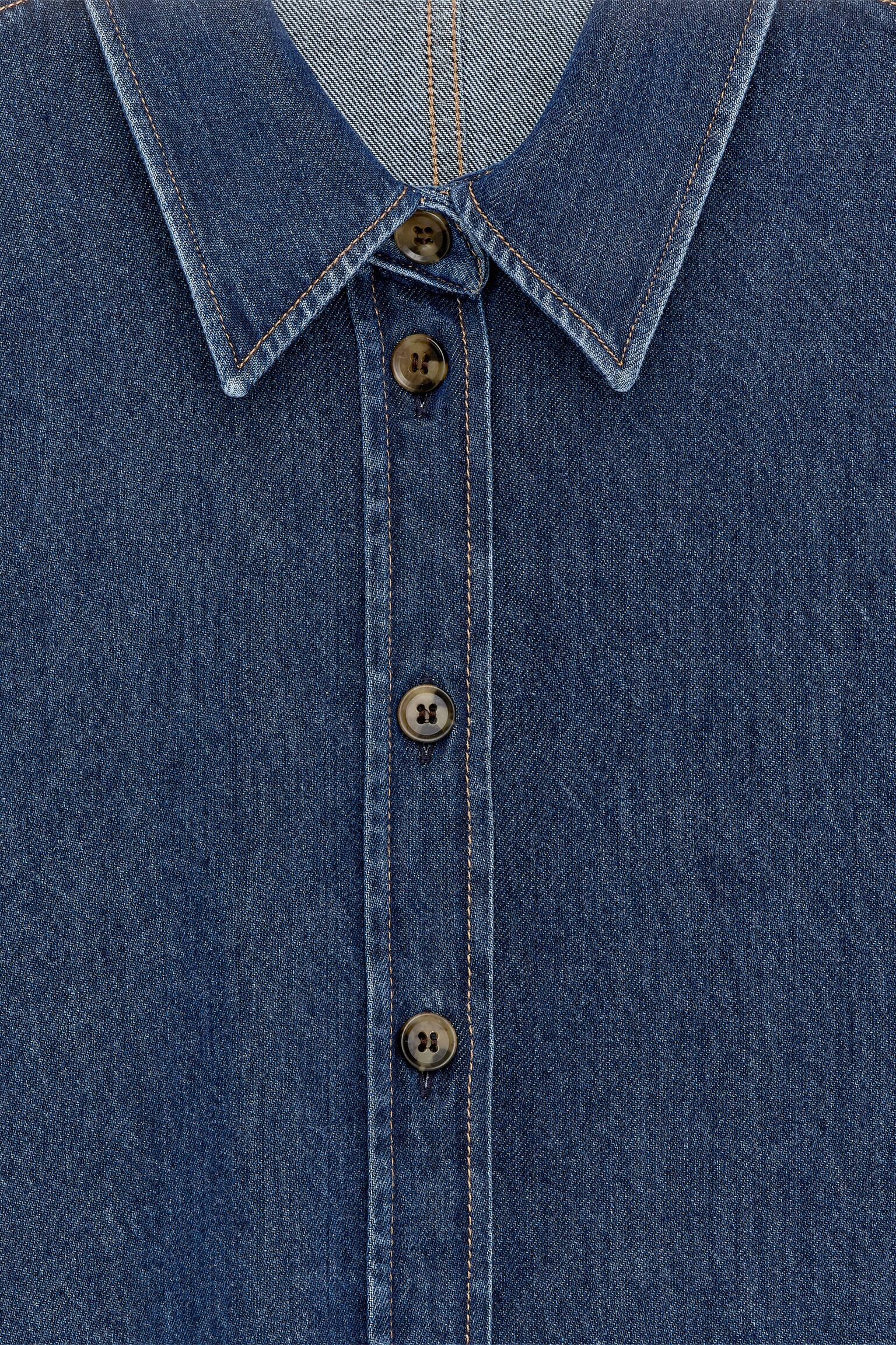 Vorgeformtes Jeanshemd - Blau - 3