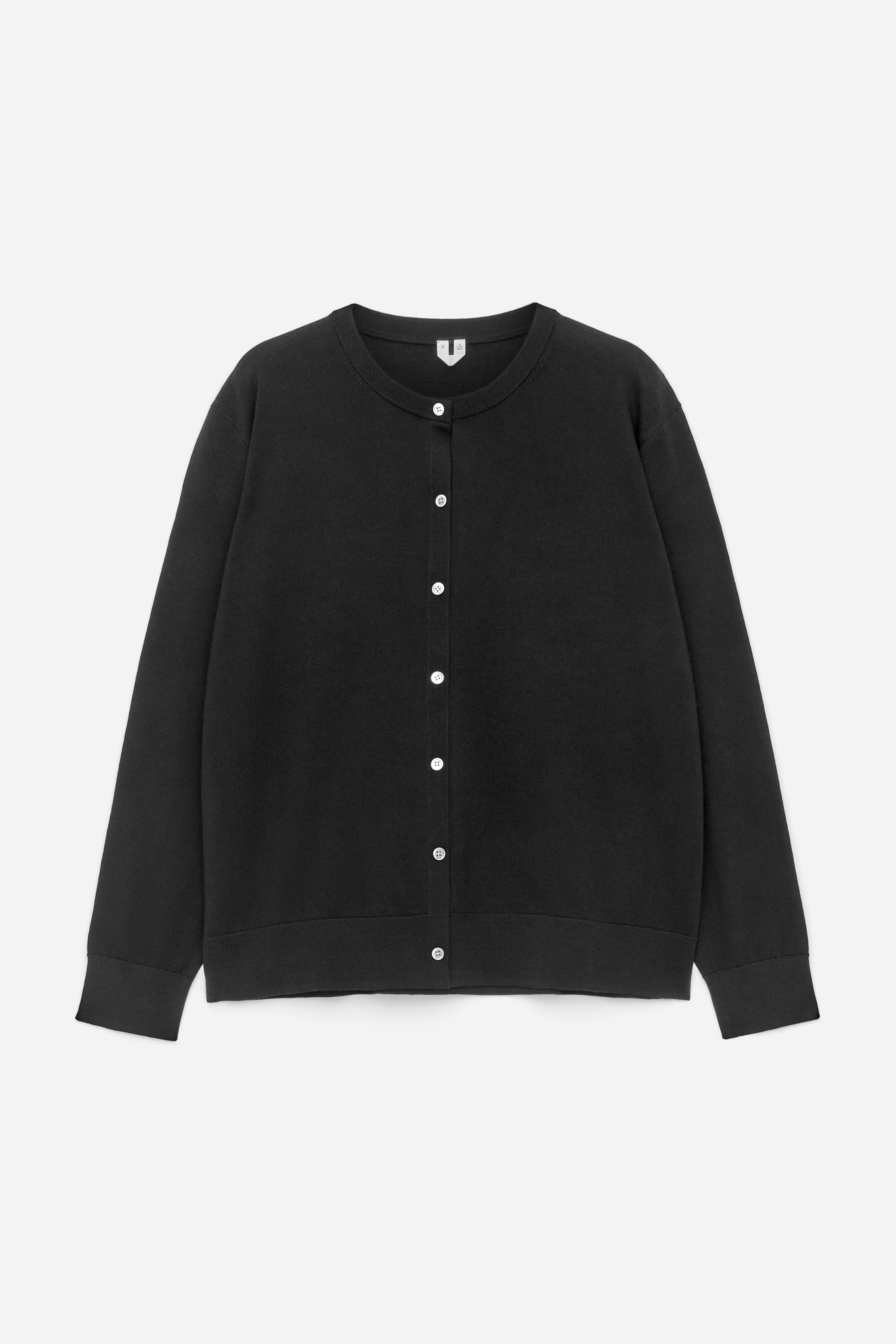 Vest van merinowol - Zwart