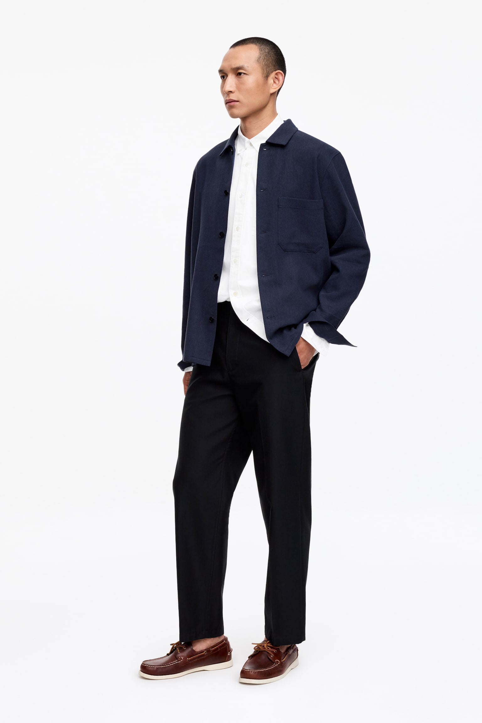 Oxford-Hemd - Weiß/Hellblau/Hellgrau/Blau/Gestreift/Grau/Weiß/Cremeweiß/Grün/Dunkles Graubraun - 3