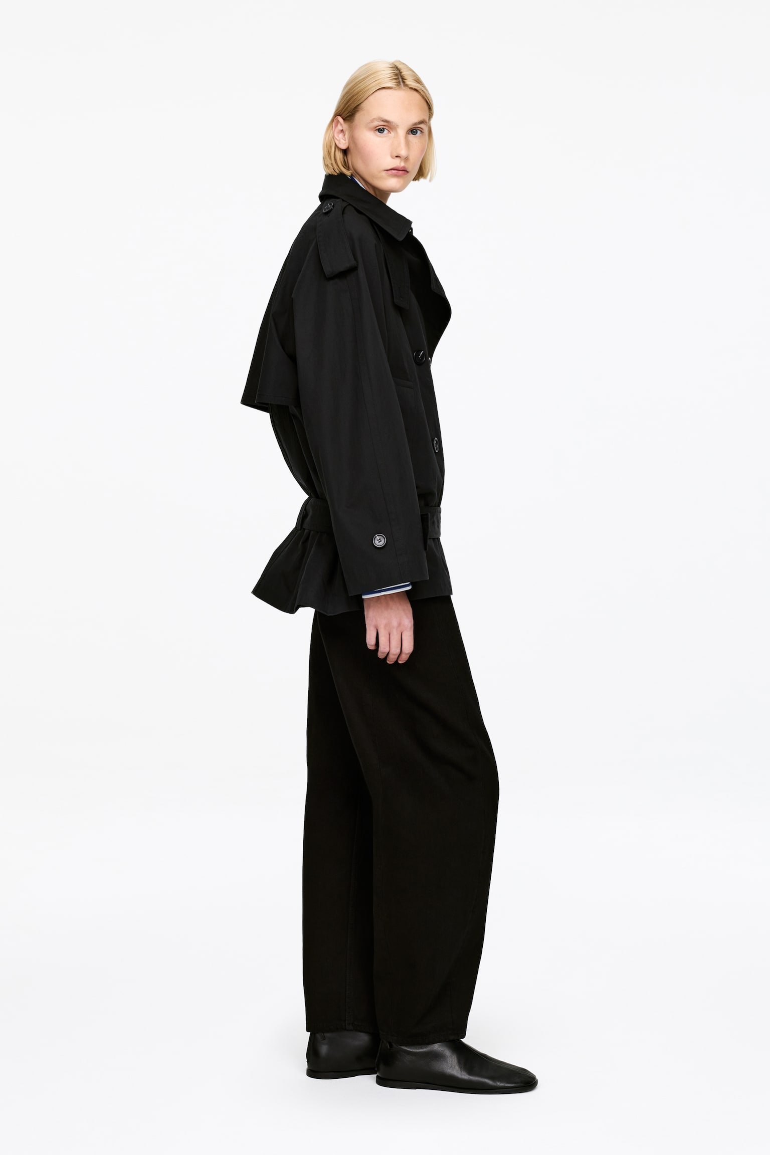 Trench oversize - Nero - 4