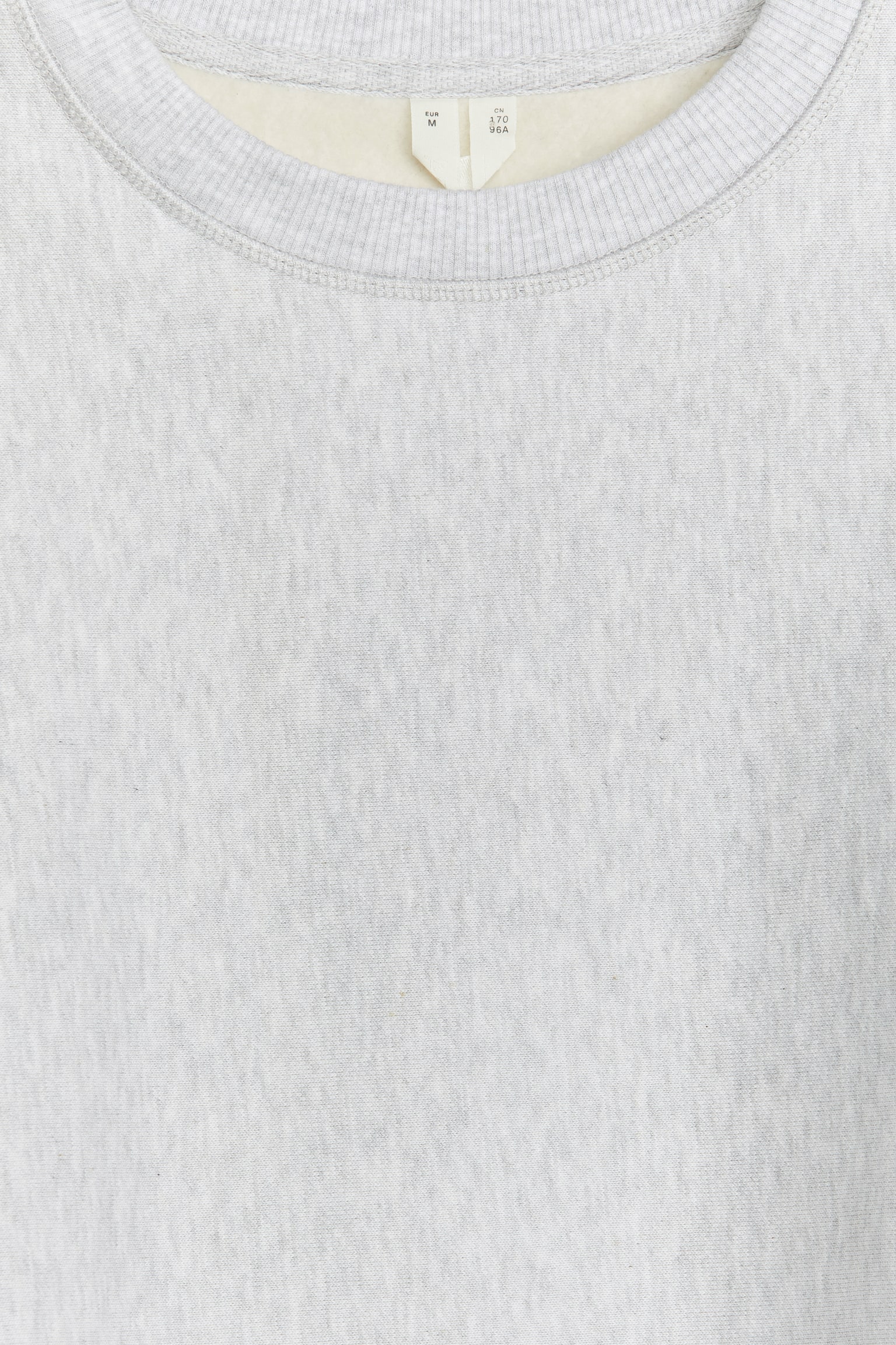 Relaxed Heavyweight Sweatshirt - Grey Melange/Black - 3