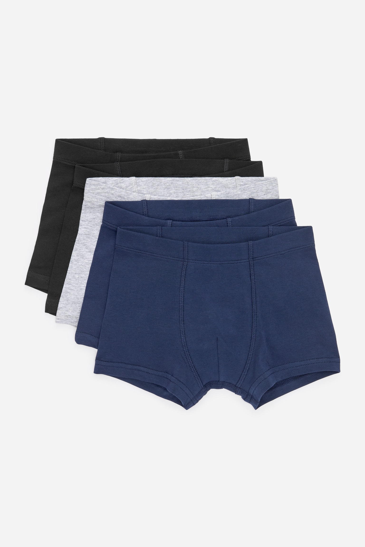 Set van vijf jersey boxershorts - Zwart/grijs/blauw/Veelkleurig