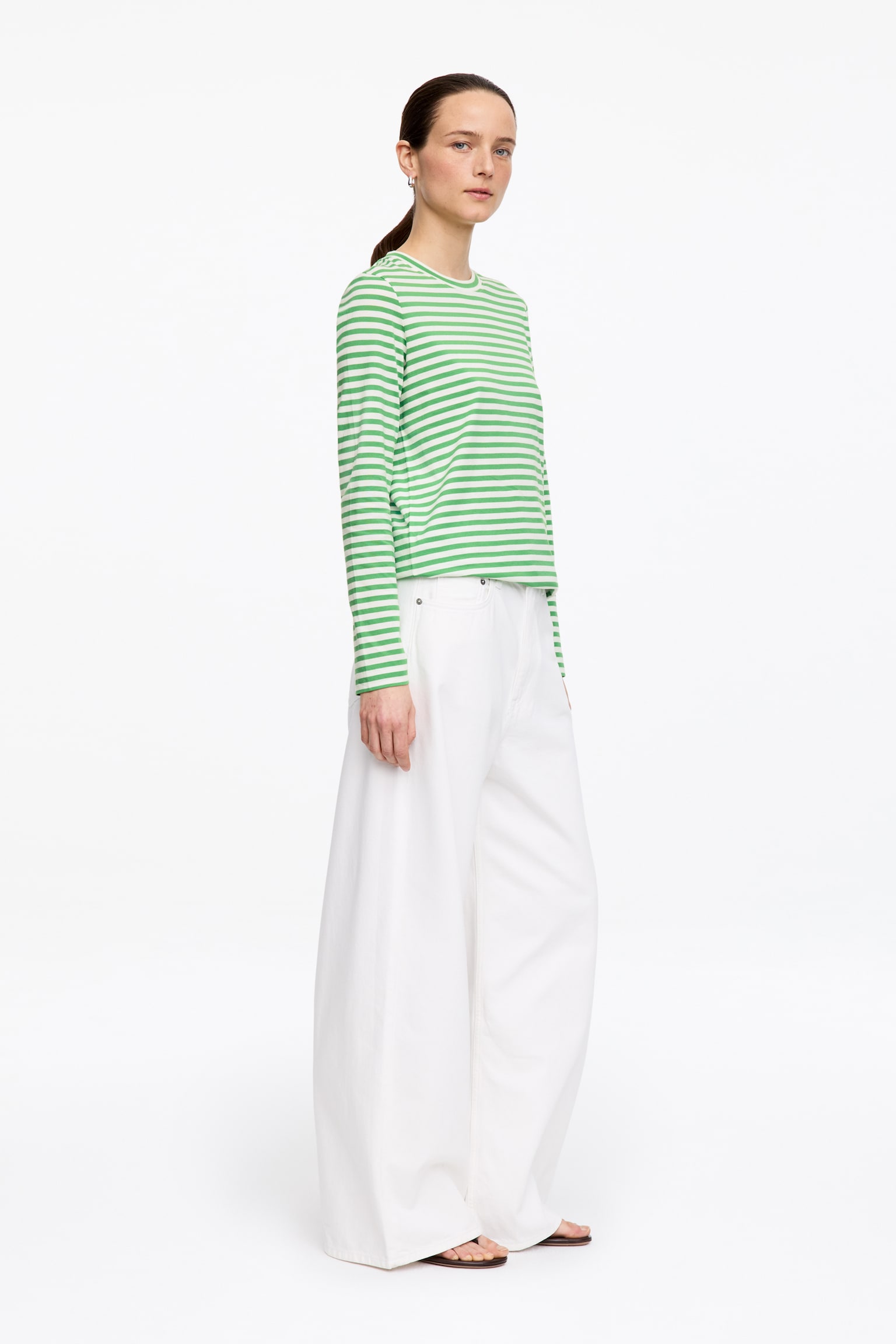 IRIS Signature tričko s dlouhým rukávem - Bílá/Zelená/Hnědá/White/Black/Světlá modrá/bílá/Šedá/Sněhově bílá/Off White/Černá/Růžová - 5