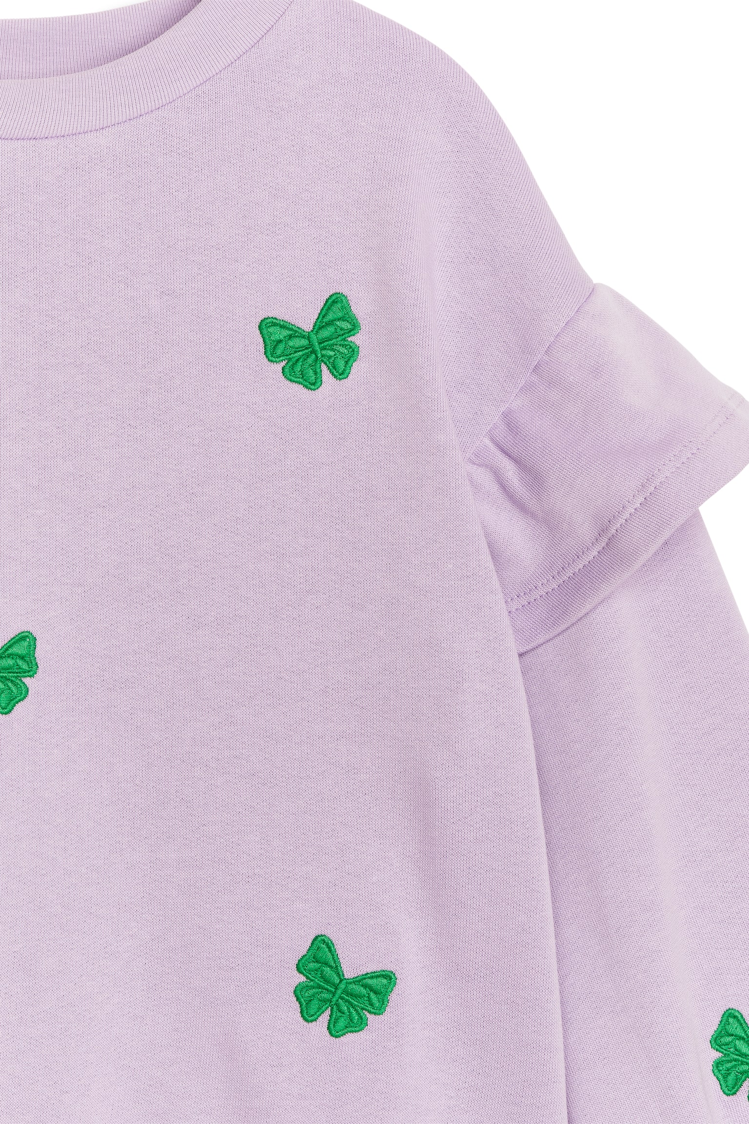 Frill Sweatshirt - Lilac/Dark Blue/Mushrooms - 3