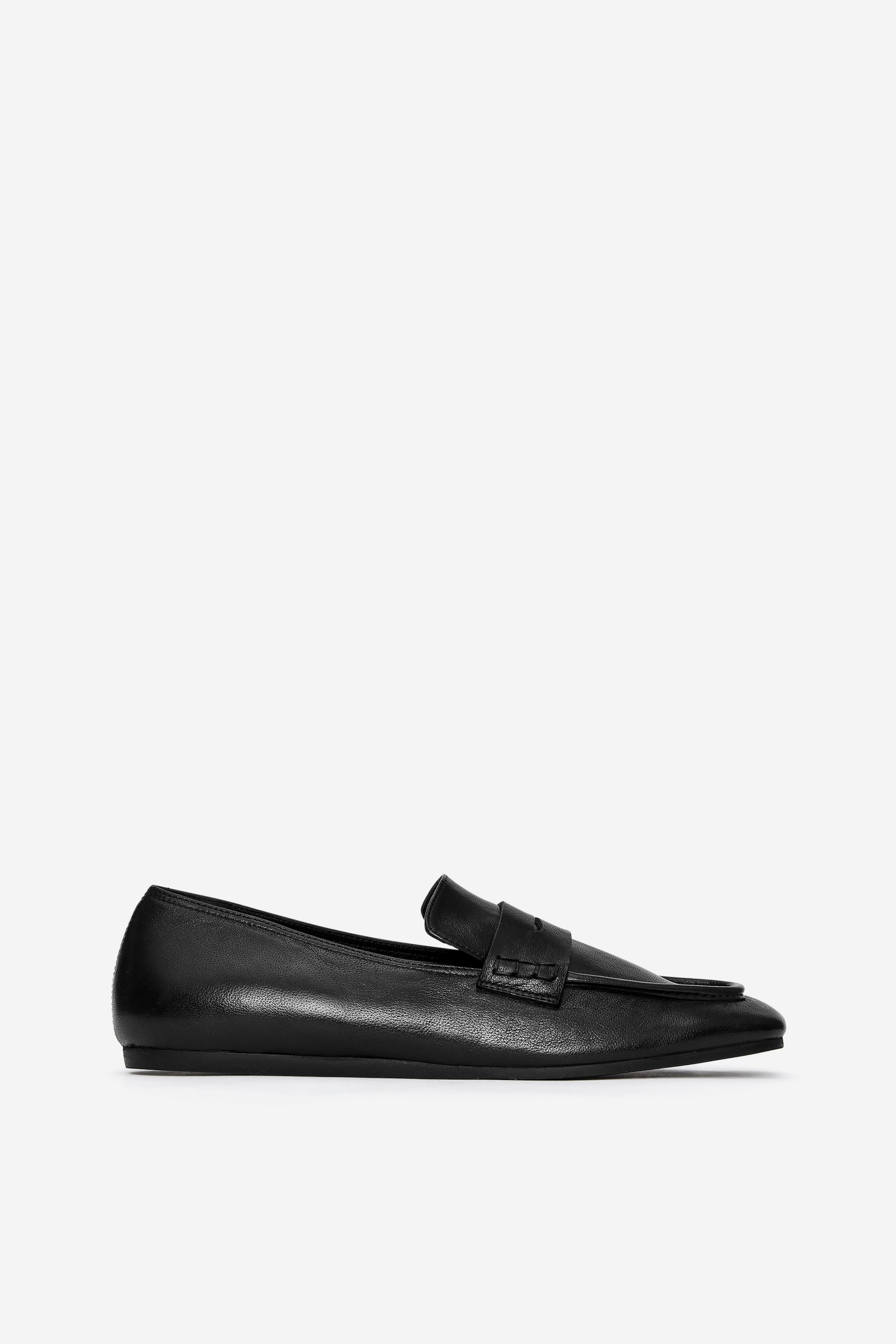 Loafer aus Leder - Schwarz