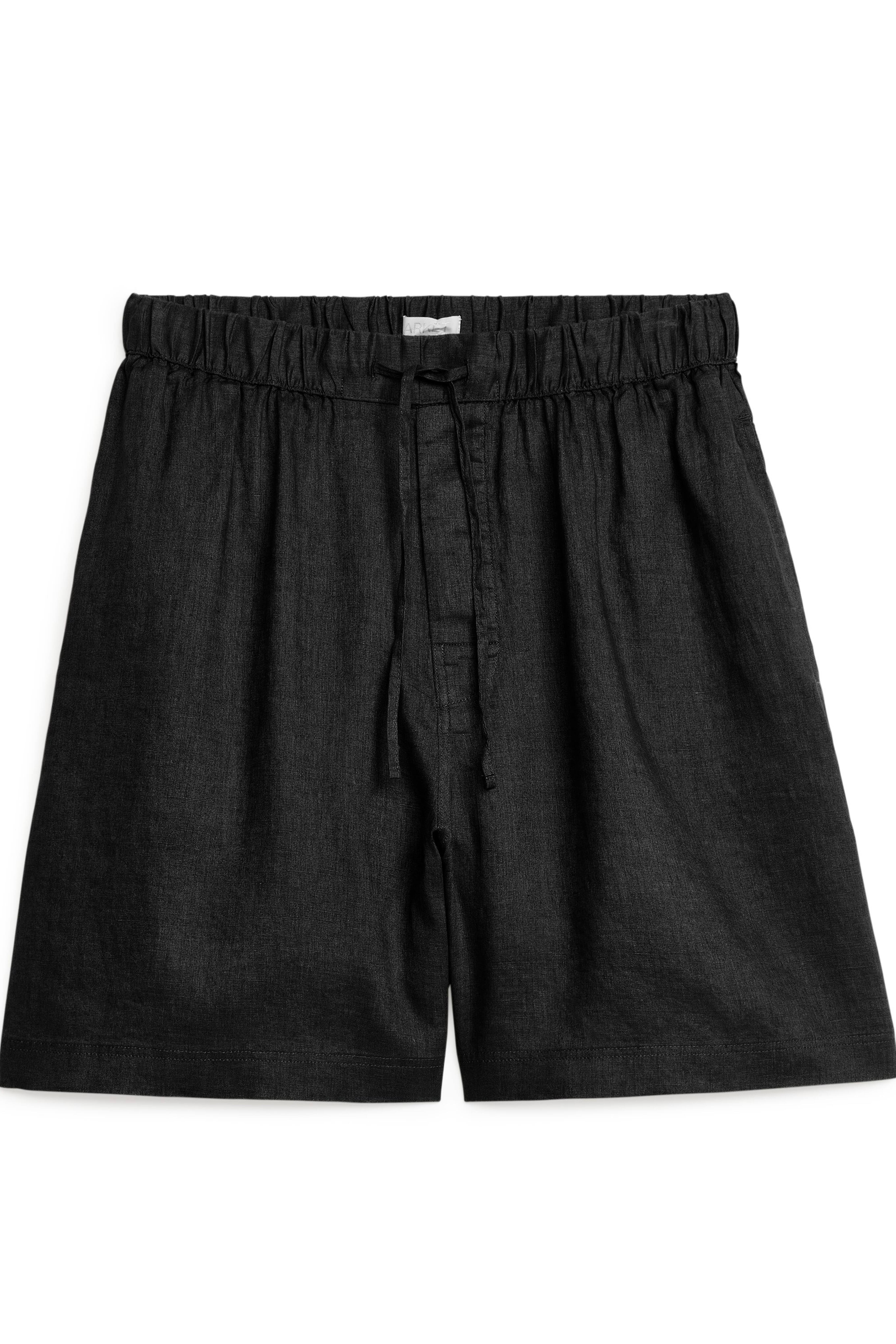 Linen Shorts - Black