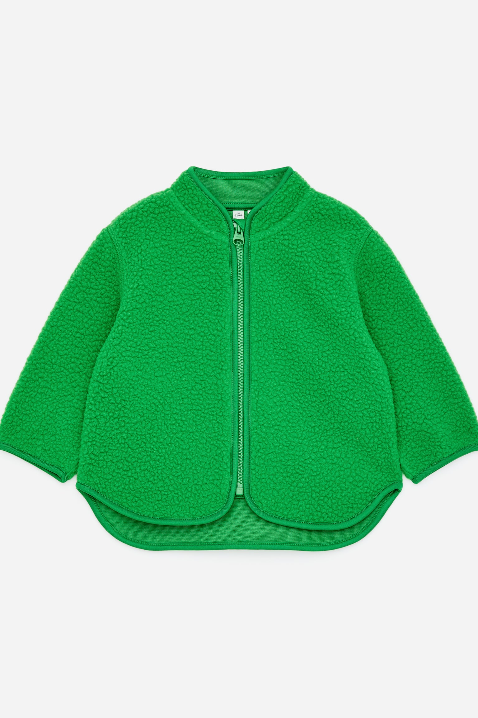 Fleece jas - Felgroen/Beige/Donkergroen/Helderrood