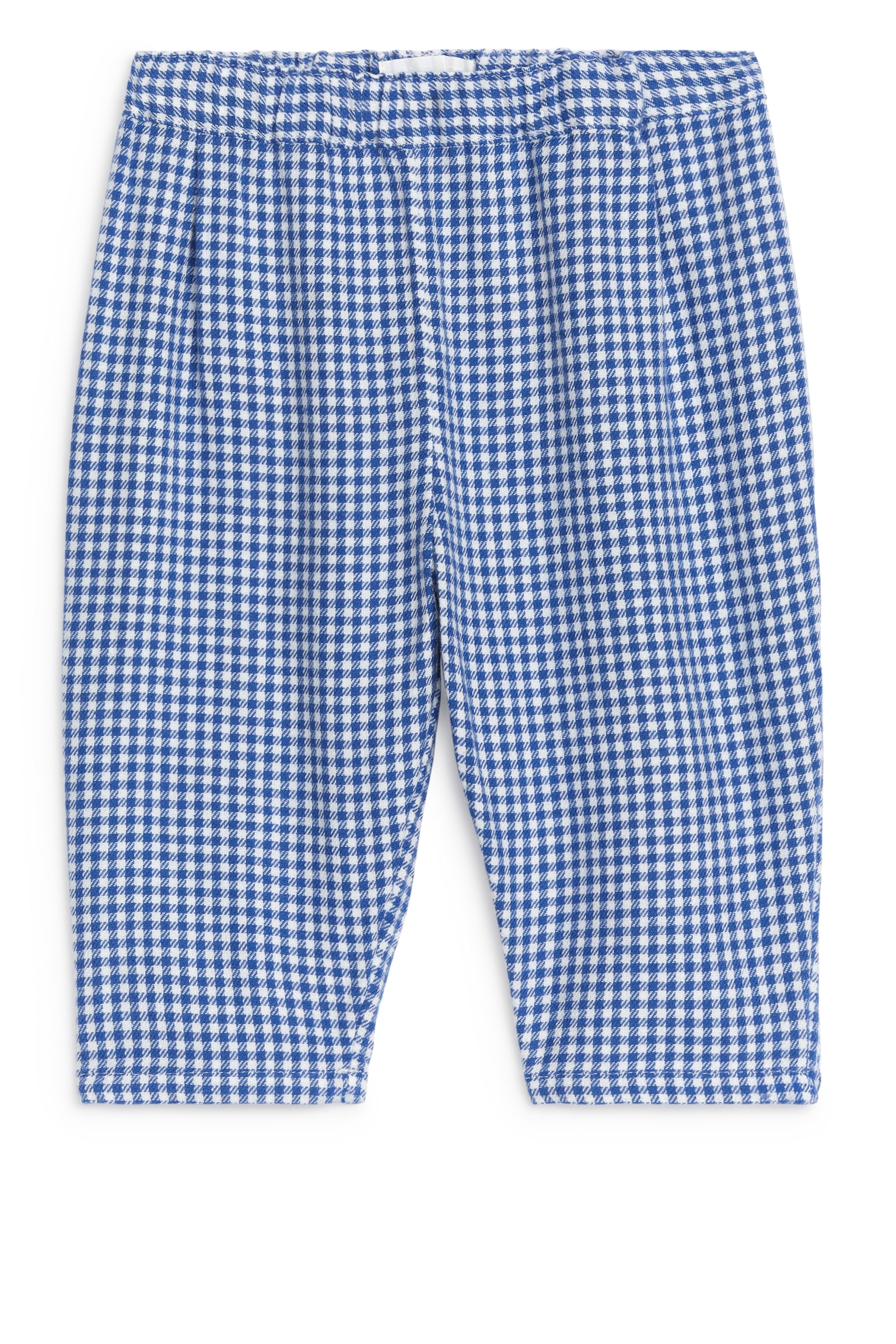 Cotton Flannel Trousers - White/Blue - 1