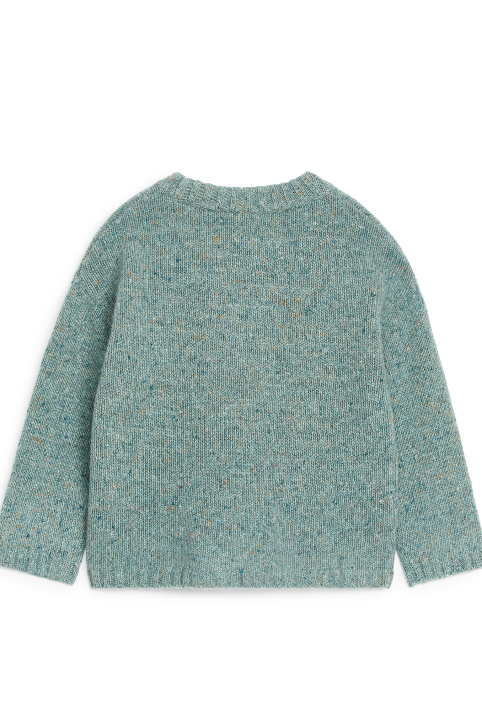 Neps Wool-Blend Jumper - Green/Blue/Beige Melange - 6