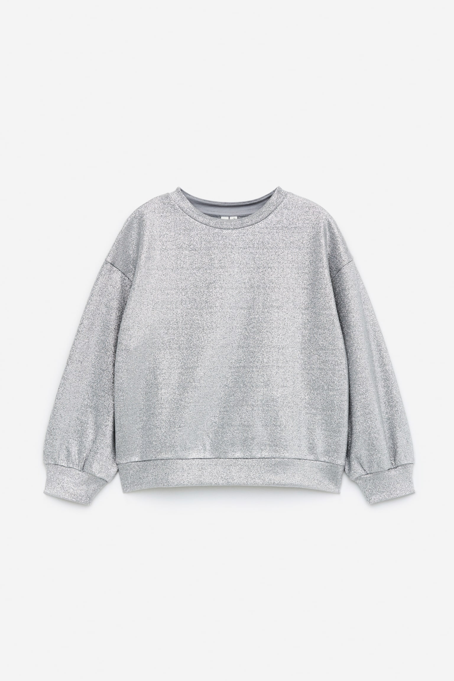 Lurex Sweatshirt - Grey/Metallic