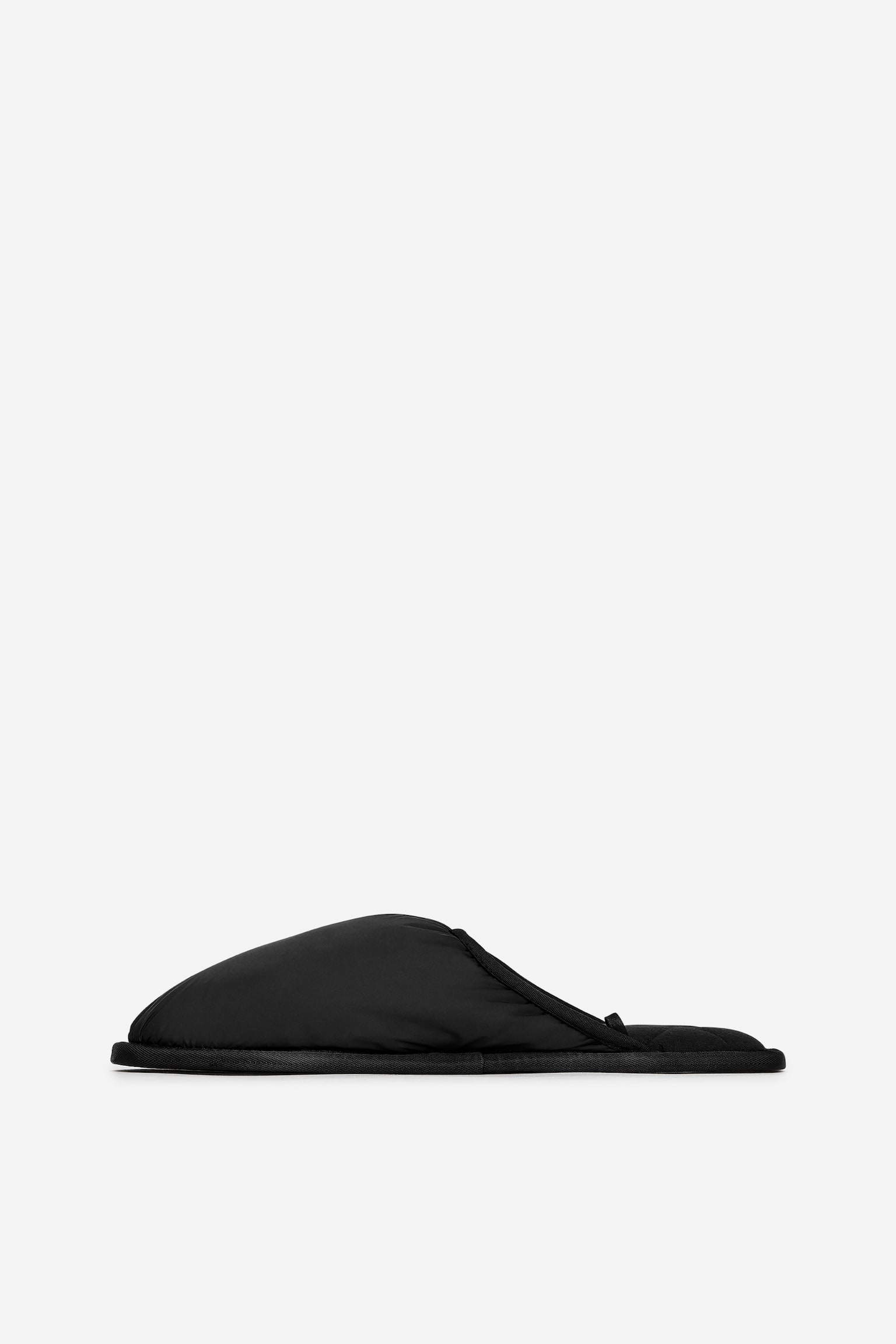 Padded Lounge Slippers - Black - 3