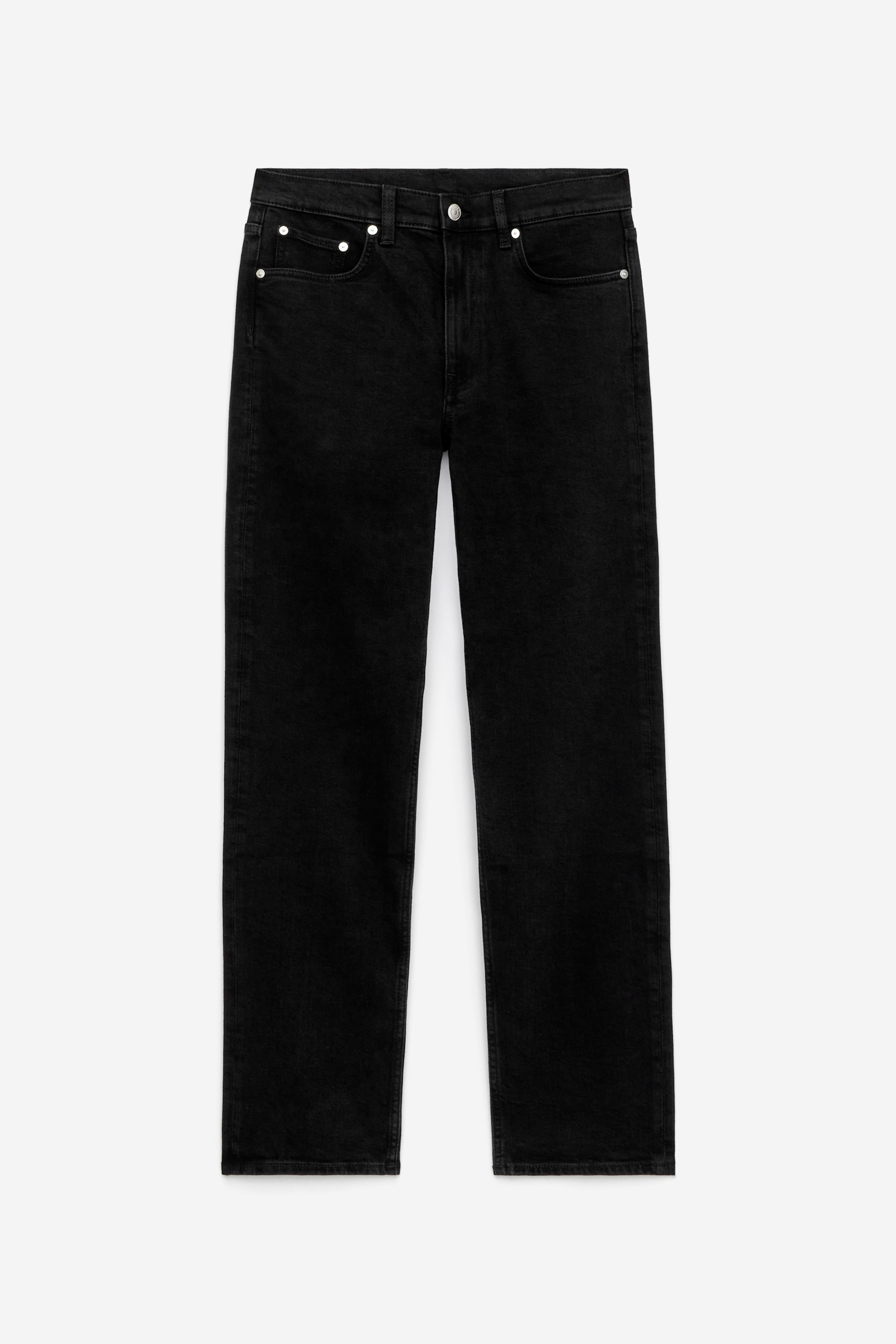 JADE lange slim-fit jeans - Zwart/Blauw