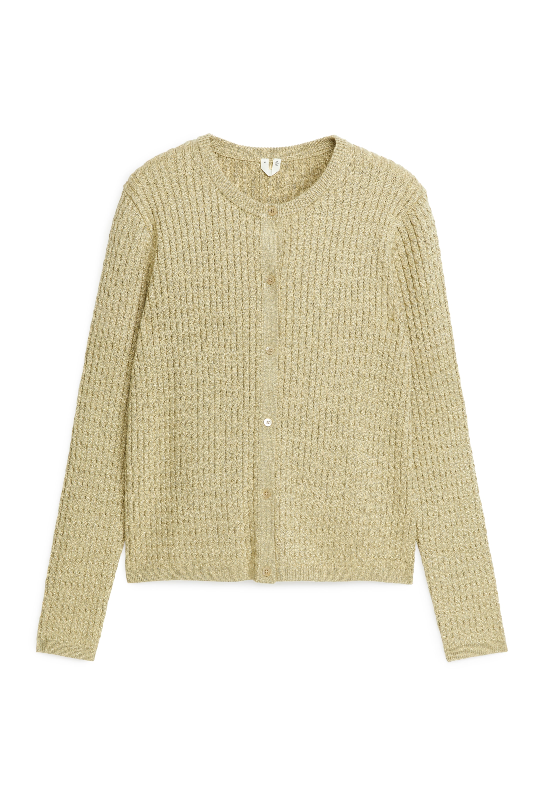 Arket Pullover Beige Zopfmuster Kaschmir Pullover Braun Cashmere