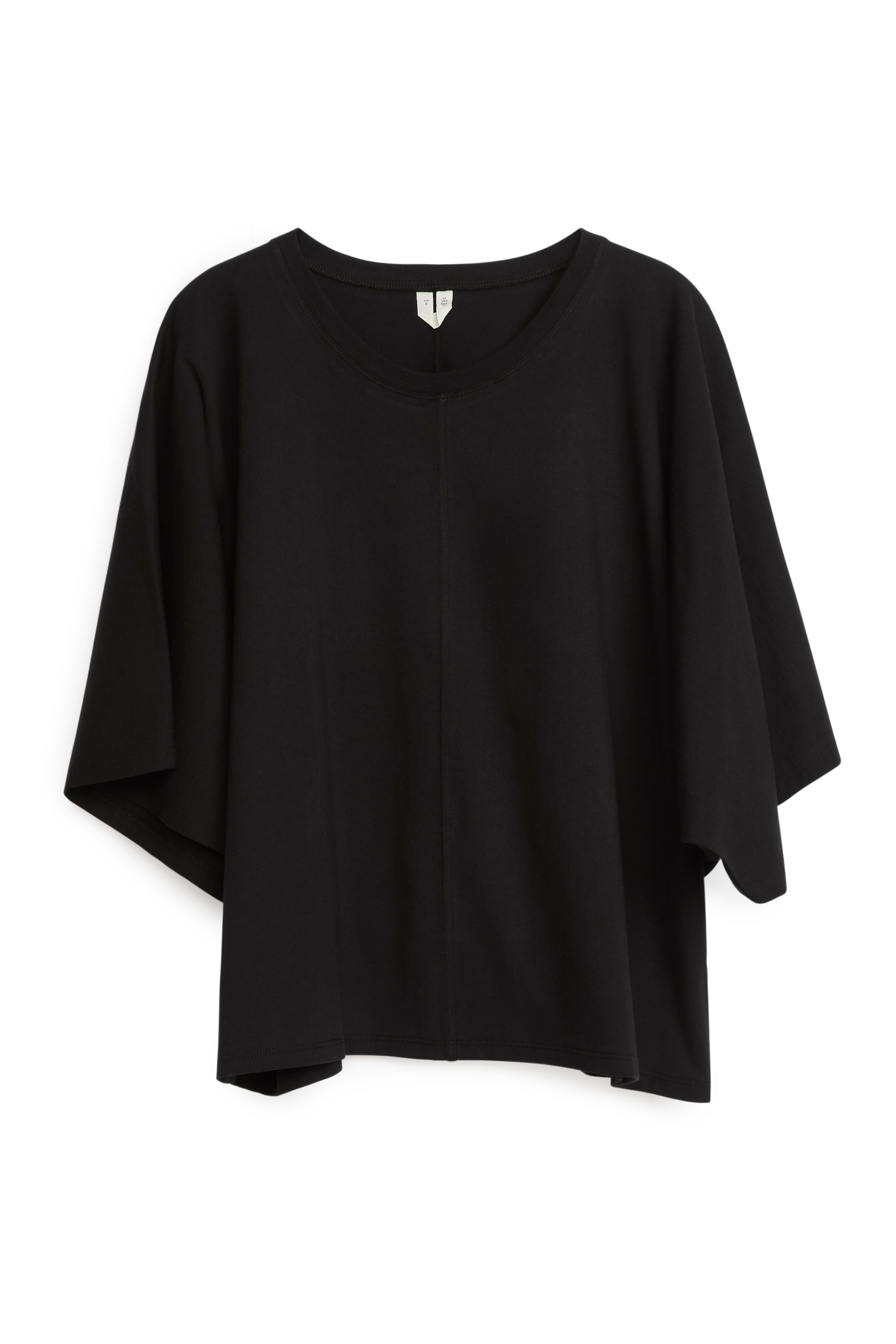 Relaxed T-Shirt - Round neck - Short sleeve - Black - Ladies | H&M GB