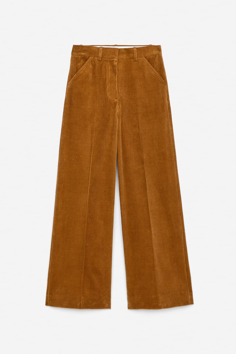 H&m Pantalon Pana Morado Pantalones De Pana Para Mujer Cargo