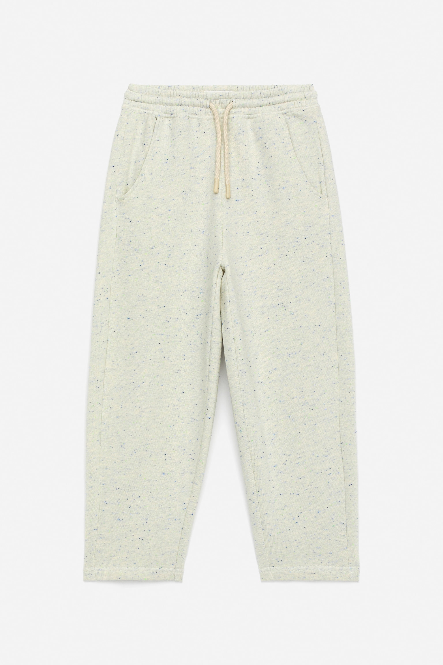 Ballonformede sweatpants - Råhvid/blå neps