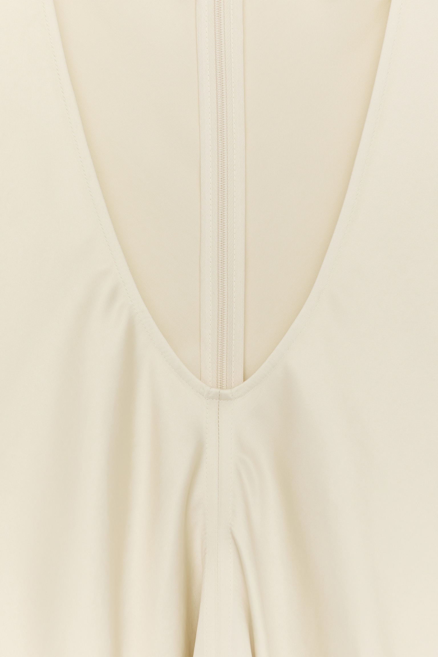 Drapiertes Satinoberteil - Hellbeige - 4